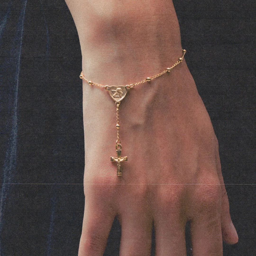 The Angel Cross Rosary Bracelet - Image 3