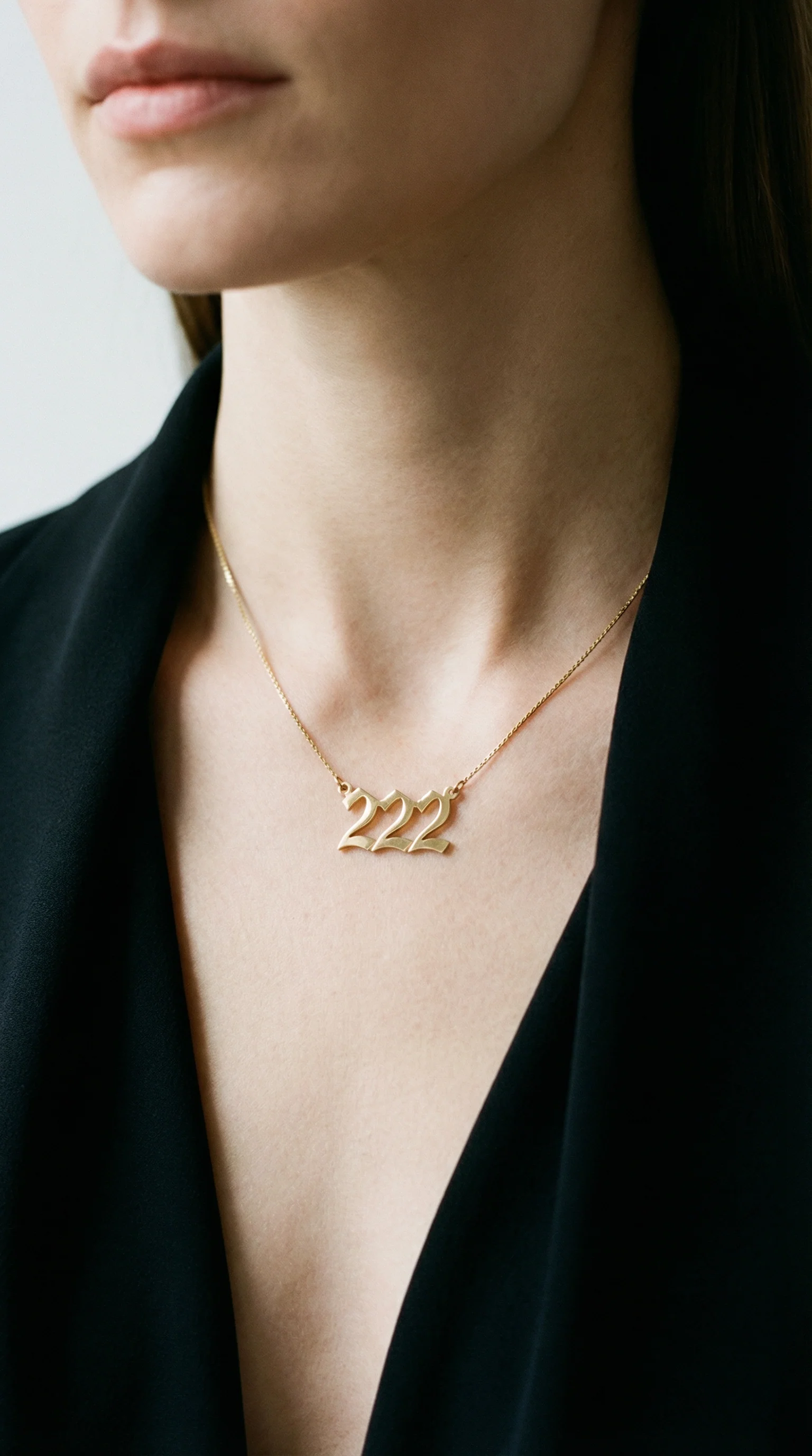 The Angel Number Nameplate Necklace - Image 2