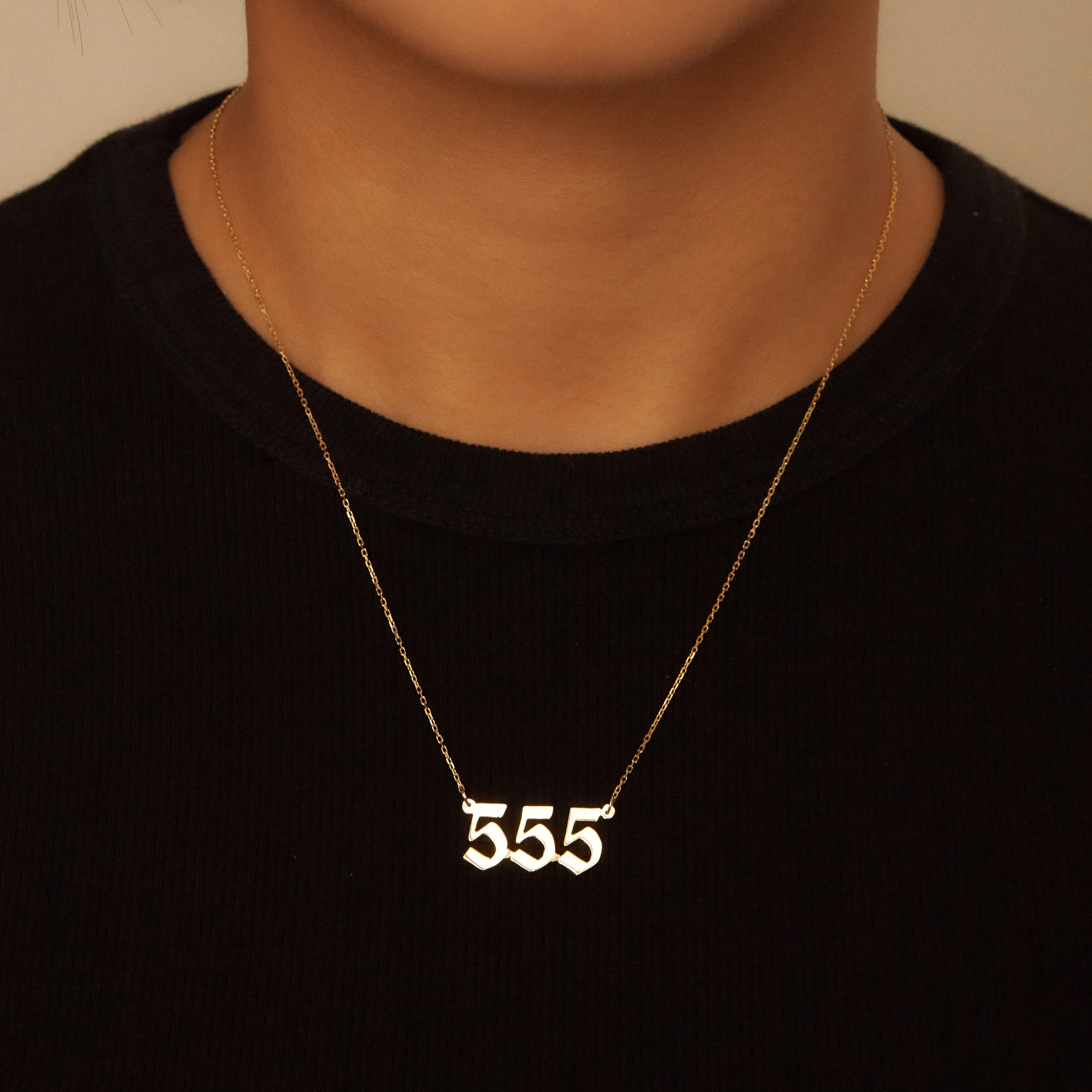 The Angel Number Nameplate Necklace - Image 4