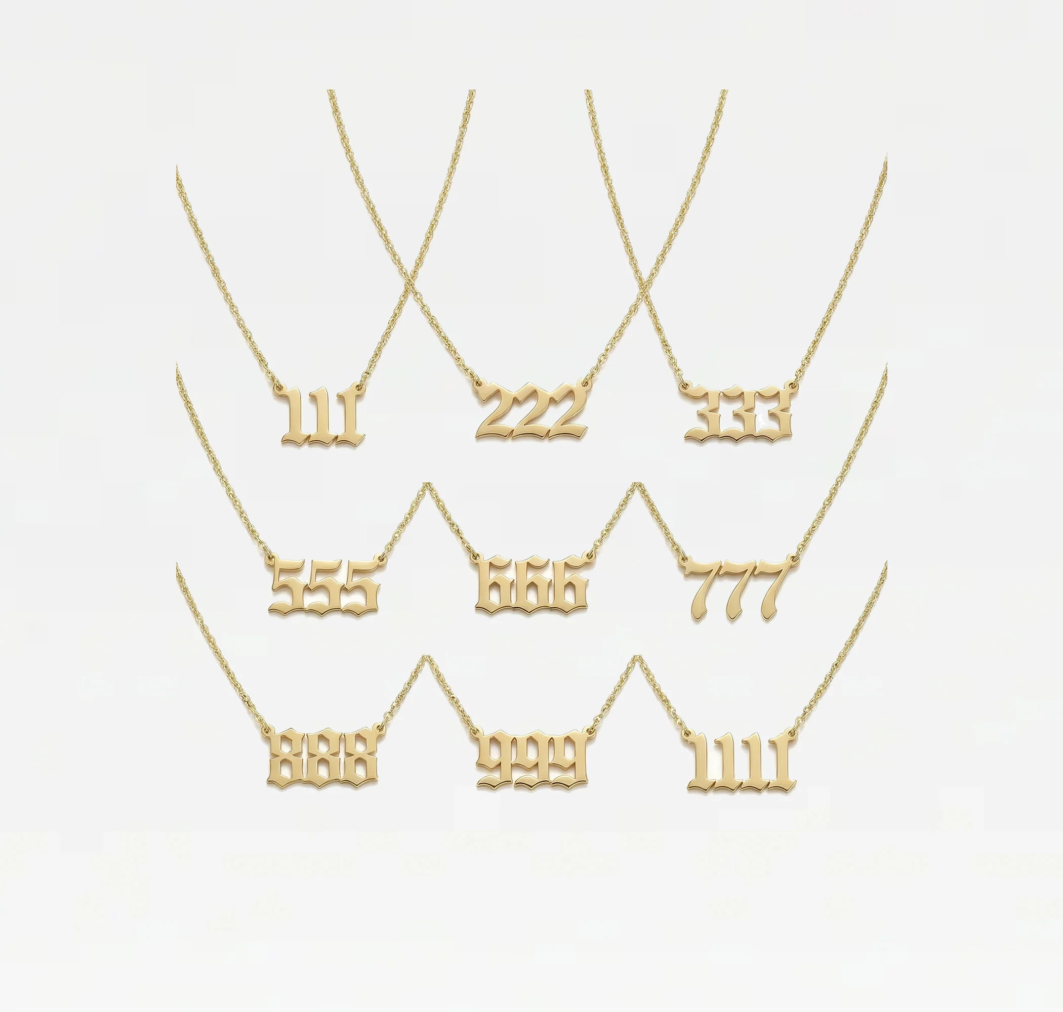 The Angel Number Nameplate Necklace - Image 6