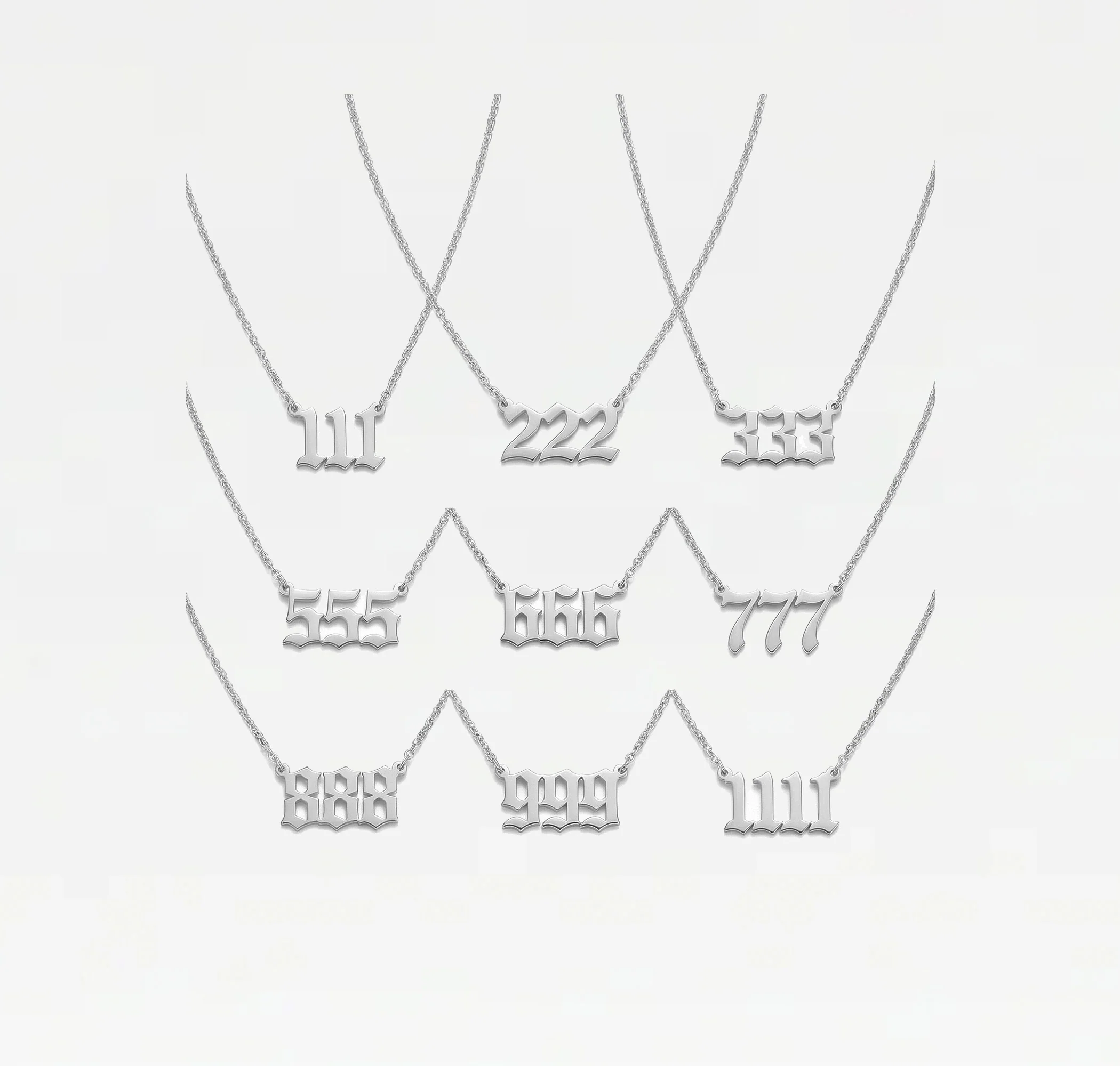 The Angel Number Nameplate Necklace - Image 7