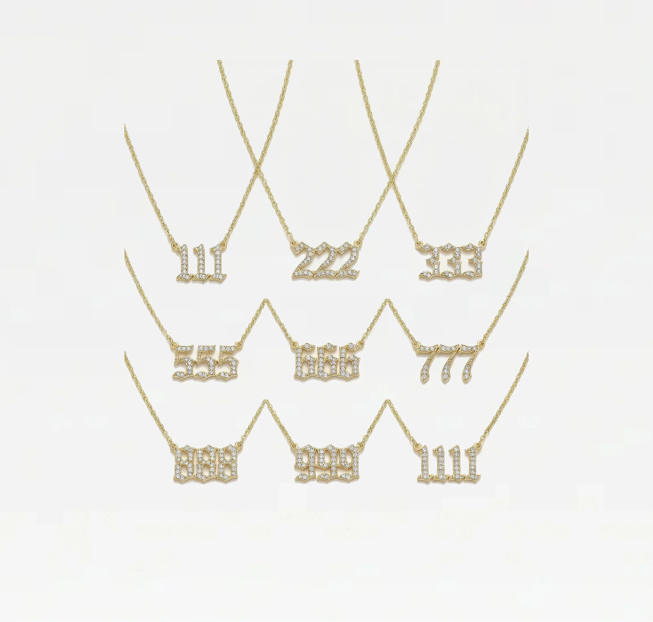 The Angel Number Nameplate Necklace - Image 8