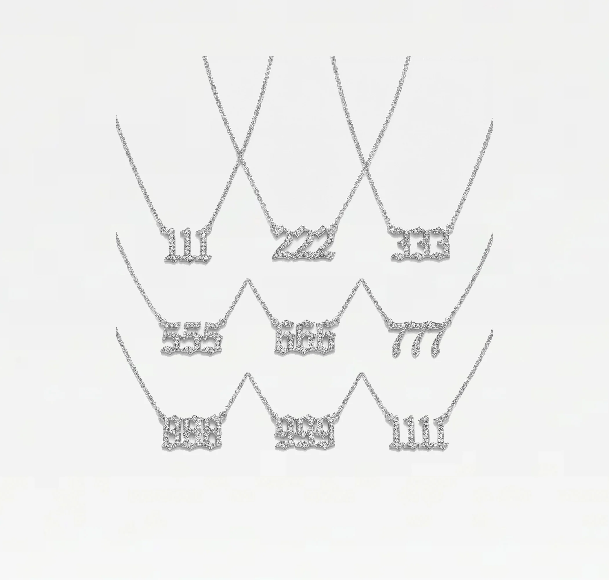 The Angel Number Nameplate Necklace - Image 9