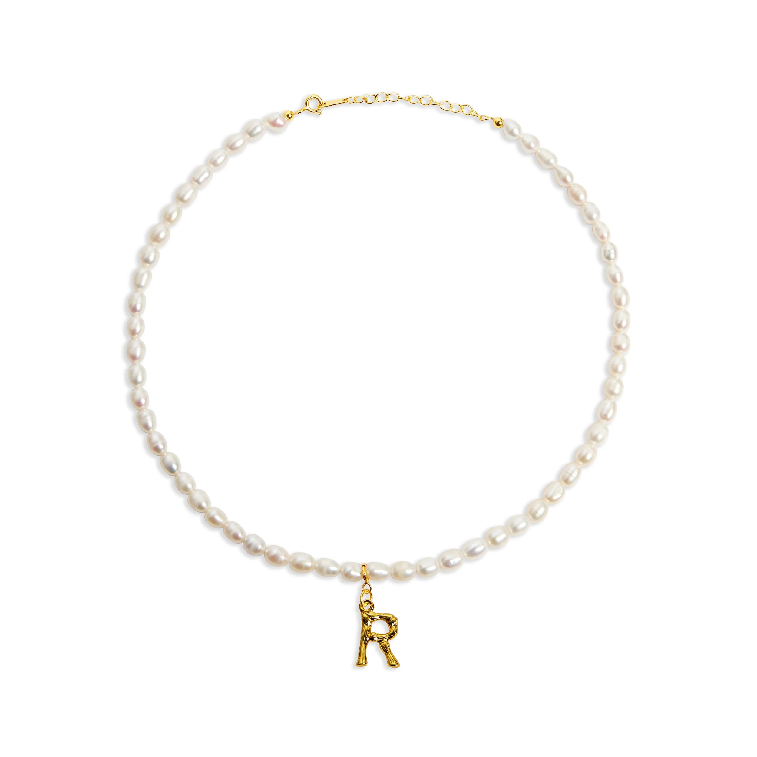 The Bamboo Pearl Initial Necklace - Image 20
