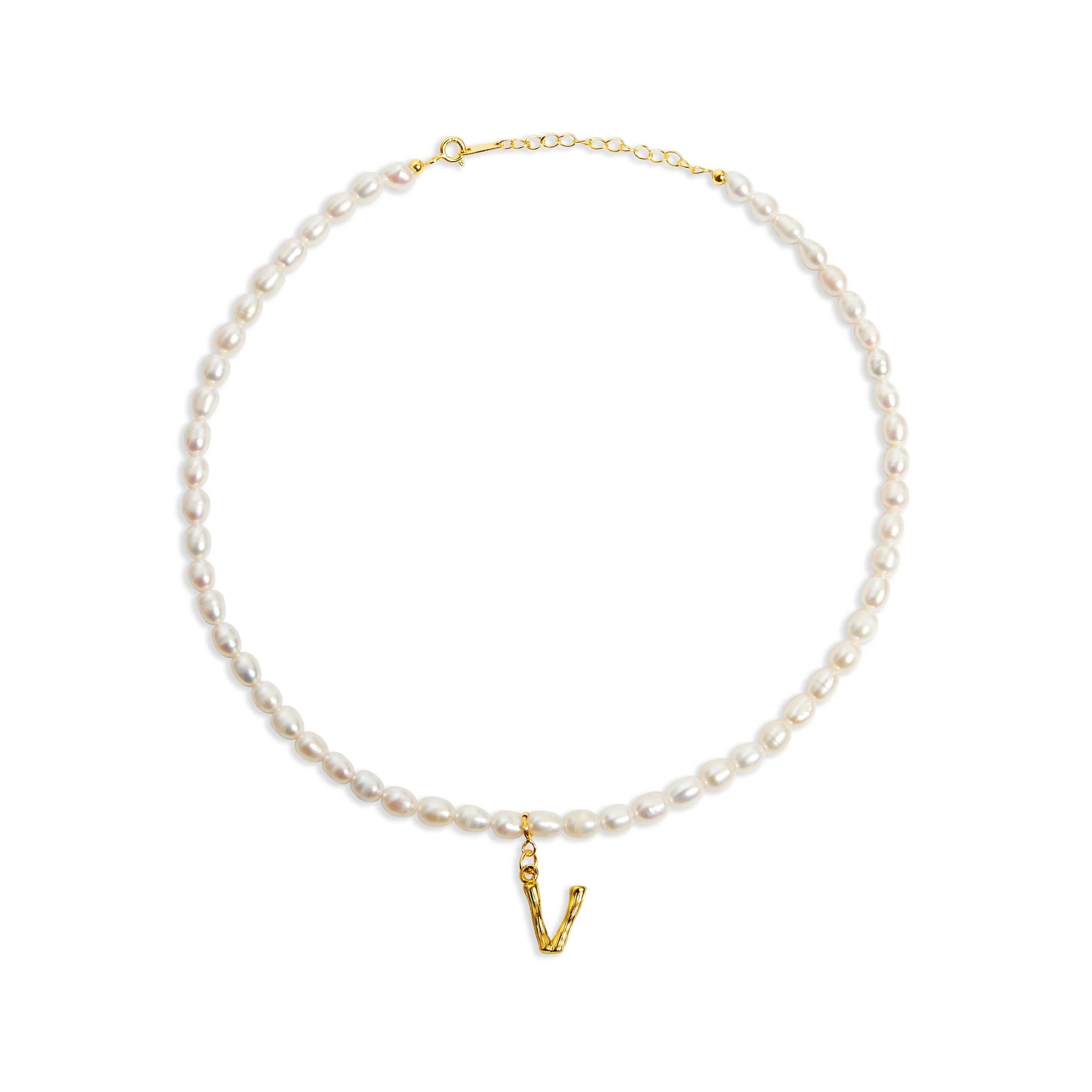 The Bamboo Pearl Initial Necklace - Image 24