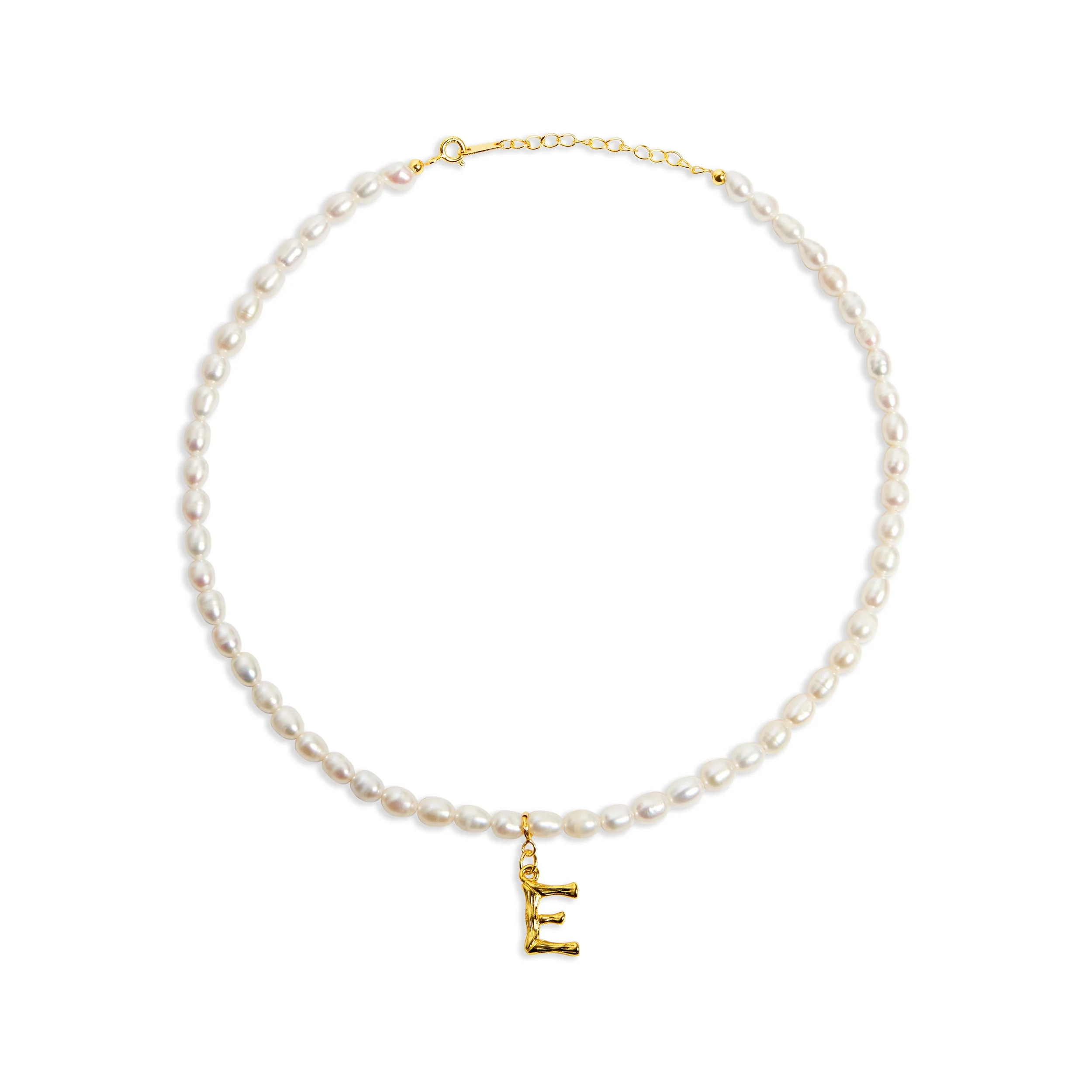 The Bamboo Pearl Initial Necklace - Image 7