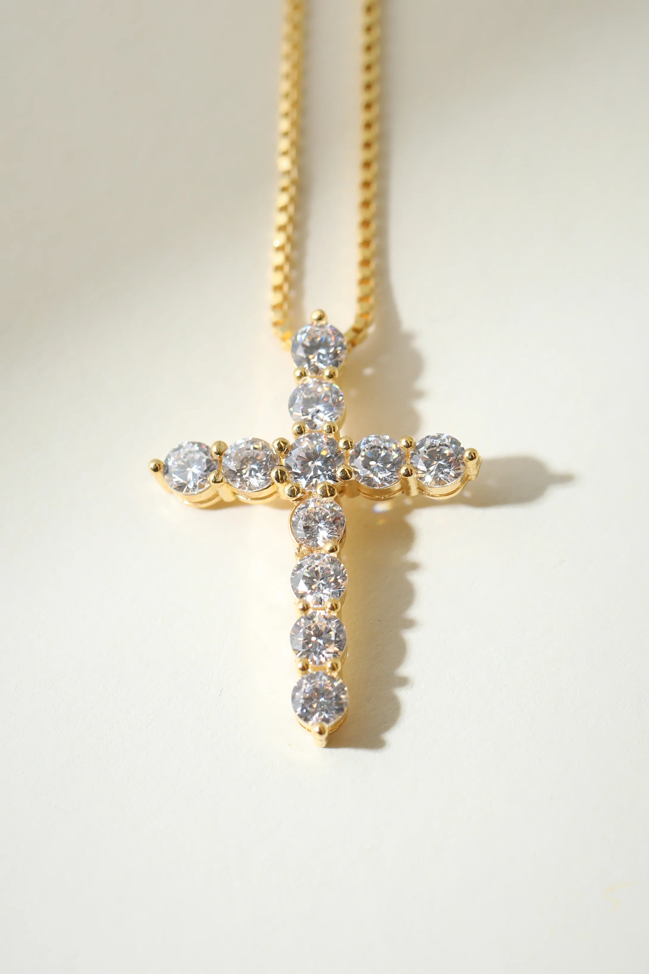The Bella Pavé Cross Pendant - Image 8