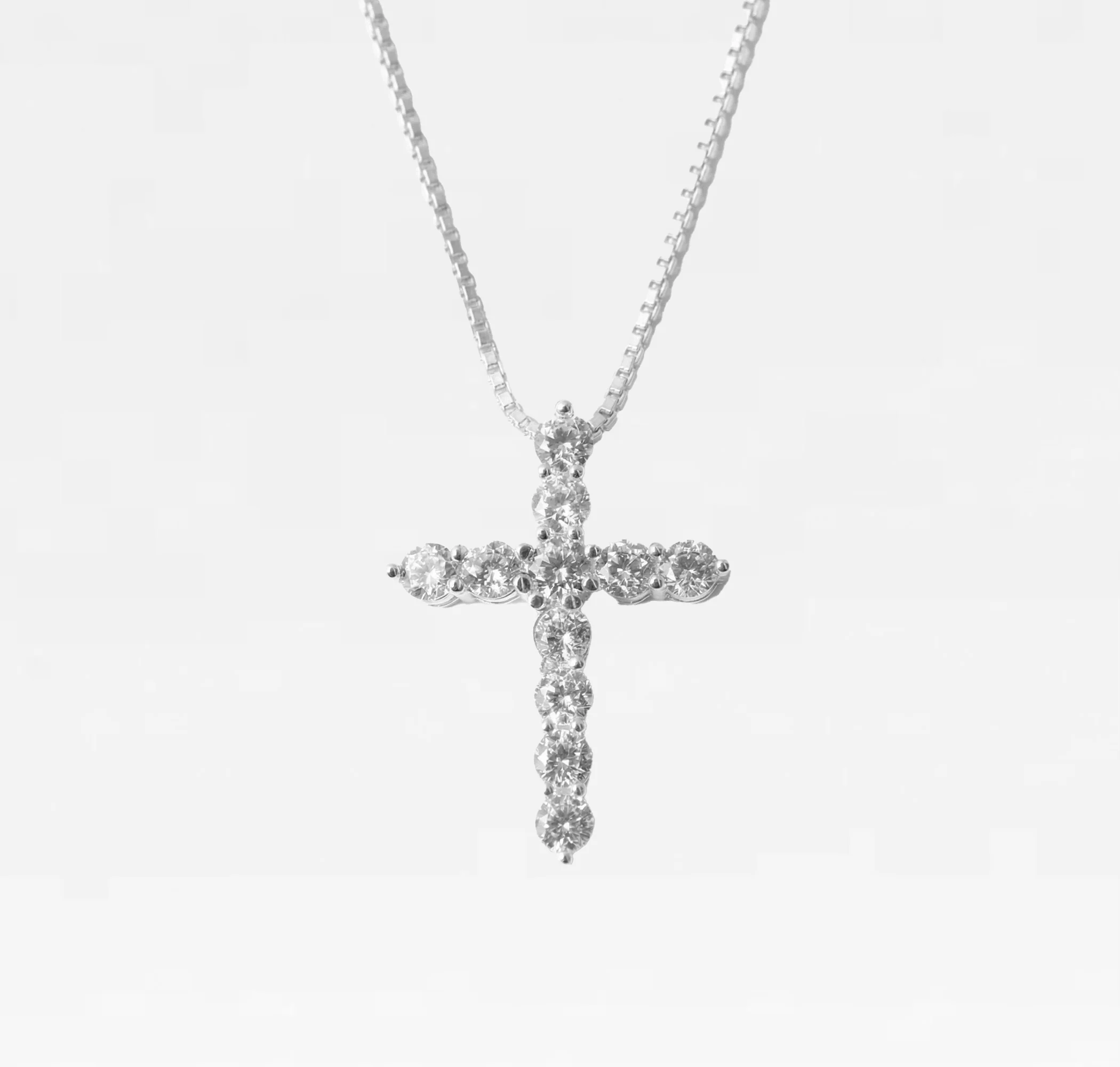 The Bella Pavé Cross Pendant - Image 9