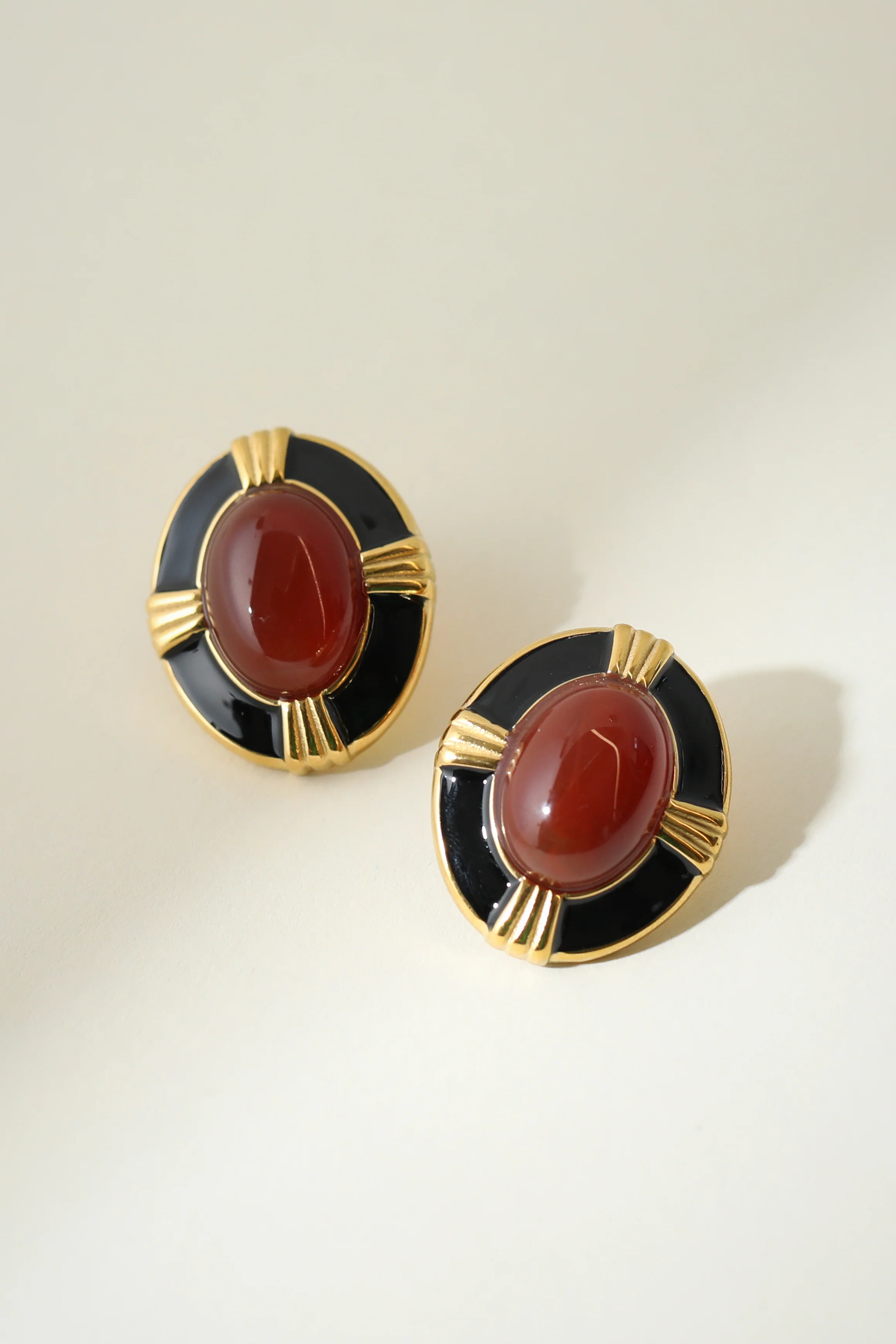 The Bold Circular Red Heirloom Earrings - Image 6