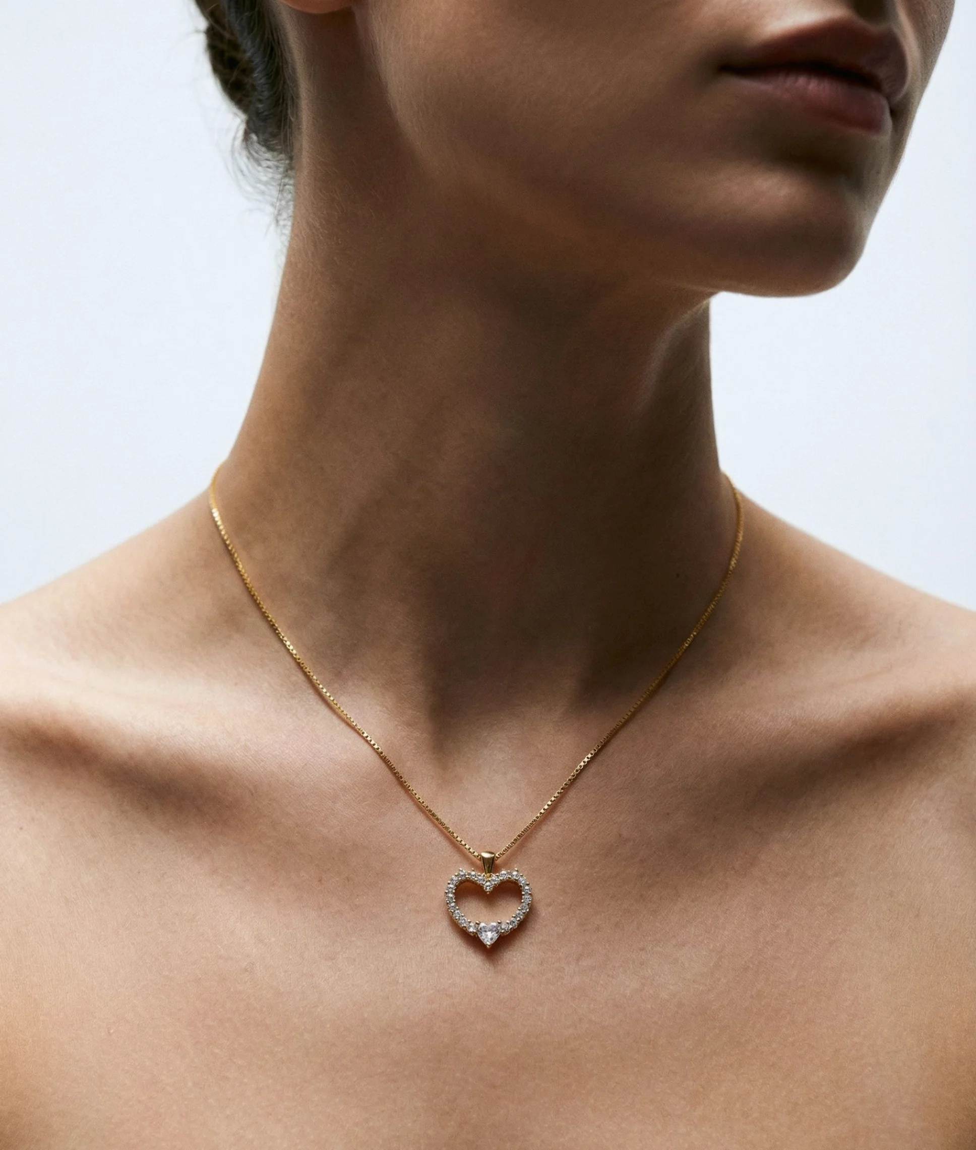 The Citrine Heart Pendant Necklace - Image 2