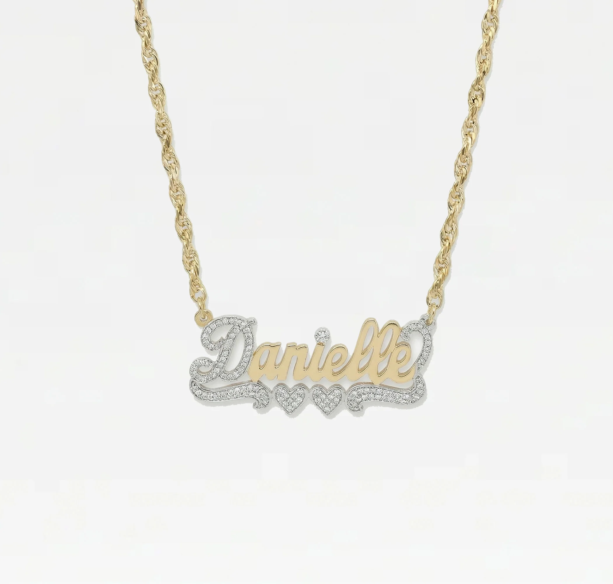 The Classic Rope Nameplate Necklace - Image 4