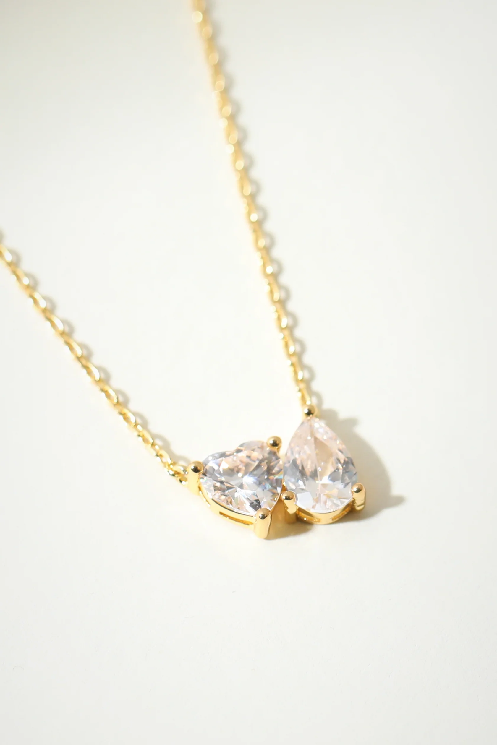 The Clear Heart Pear Necklace - Image 5
