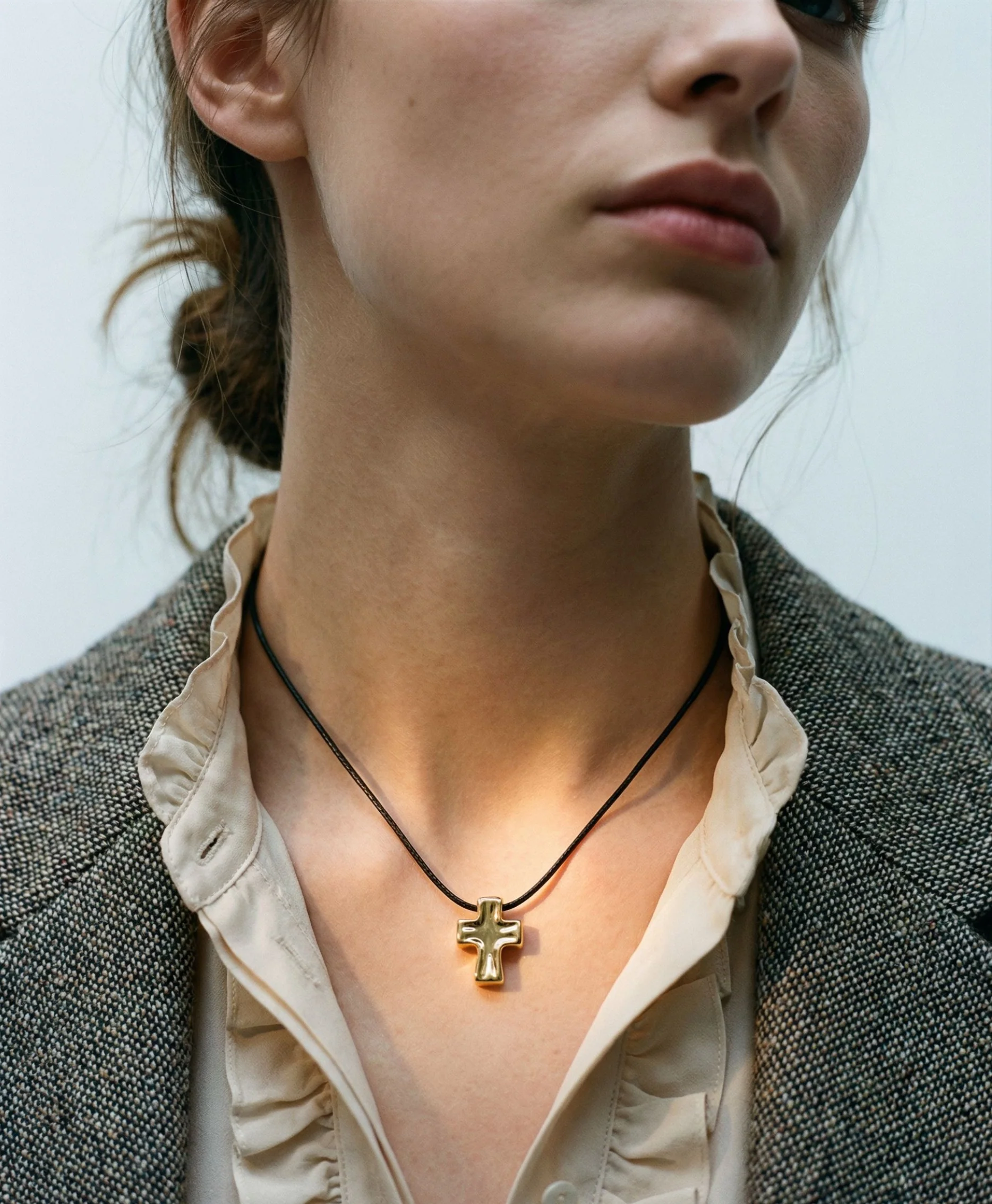 THE CROSS CORD NECKLACE - Image 3