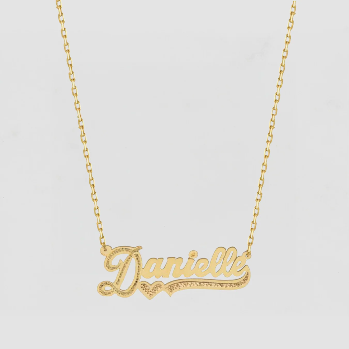 The Cut Tone Nameplate Necklace - Image 3