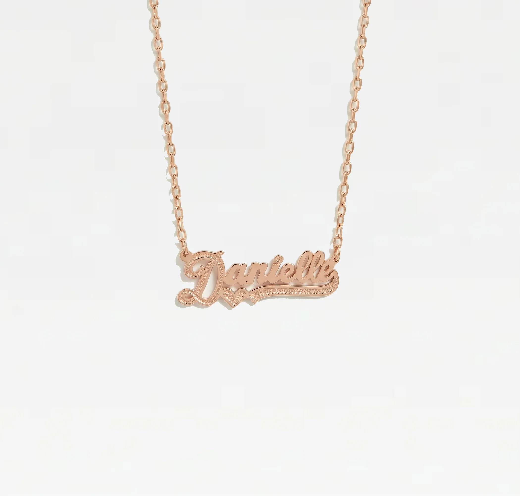 The Cut Tone Nameplate Necklace - Image 6