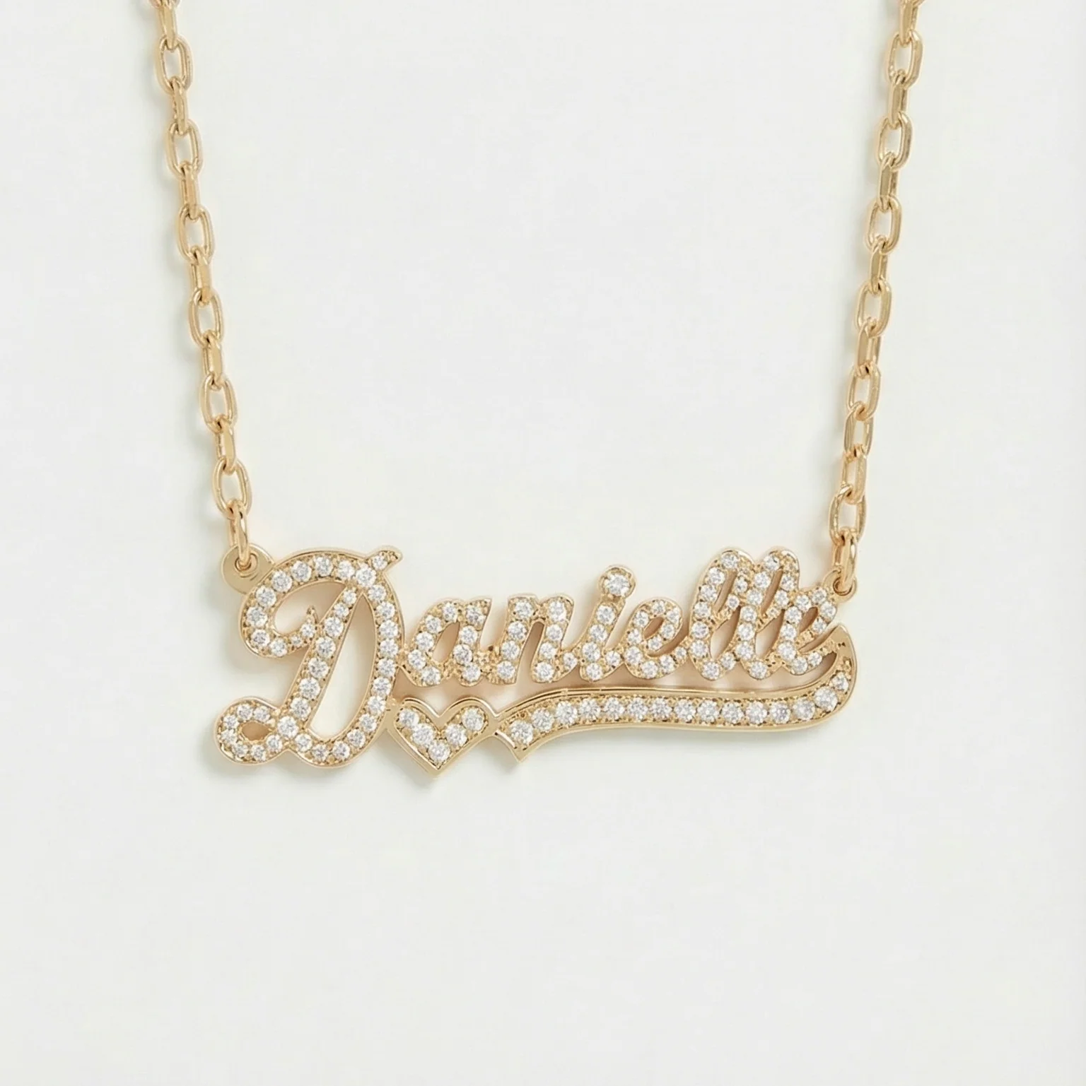 The Cut Tone Nameplate Necklace - Image 7