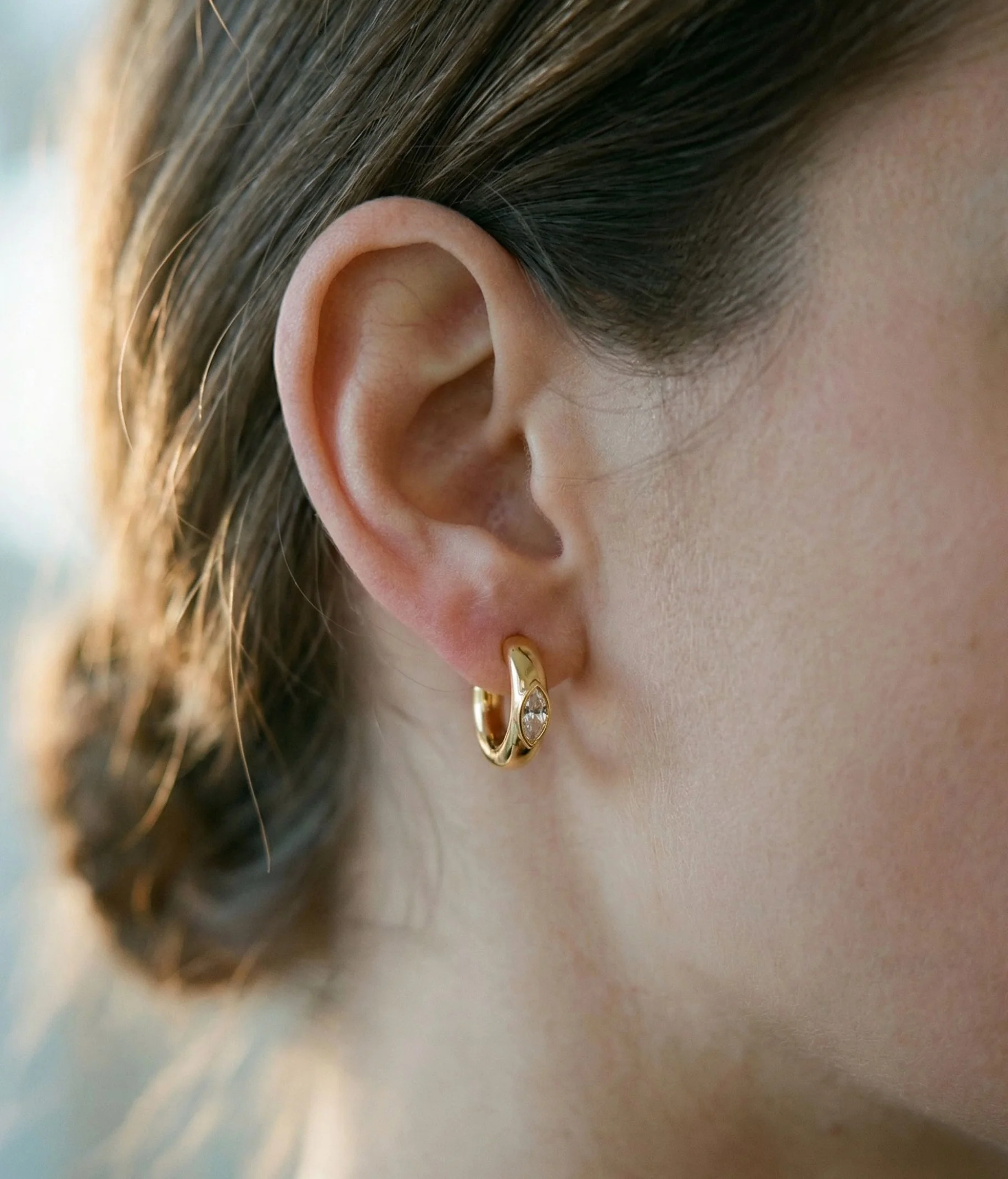 THE DEVON MARQUIS HOOP EARRINGS - Image 2