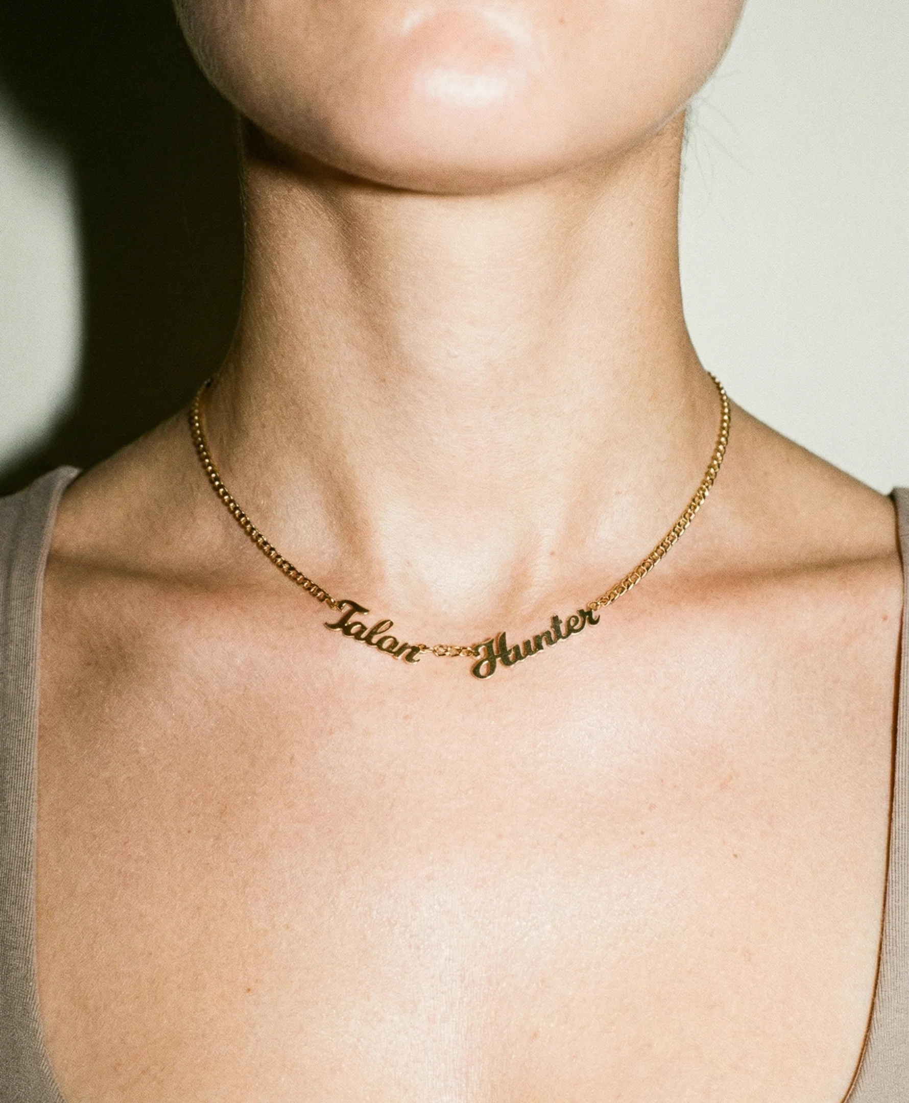 The Double Script Nameplate Necklace - Image 2