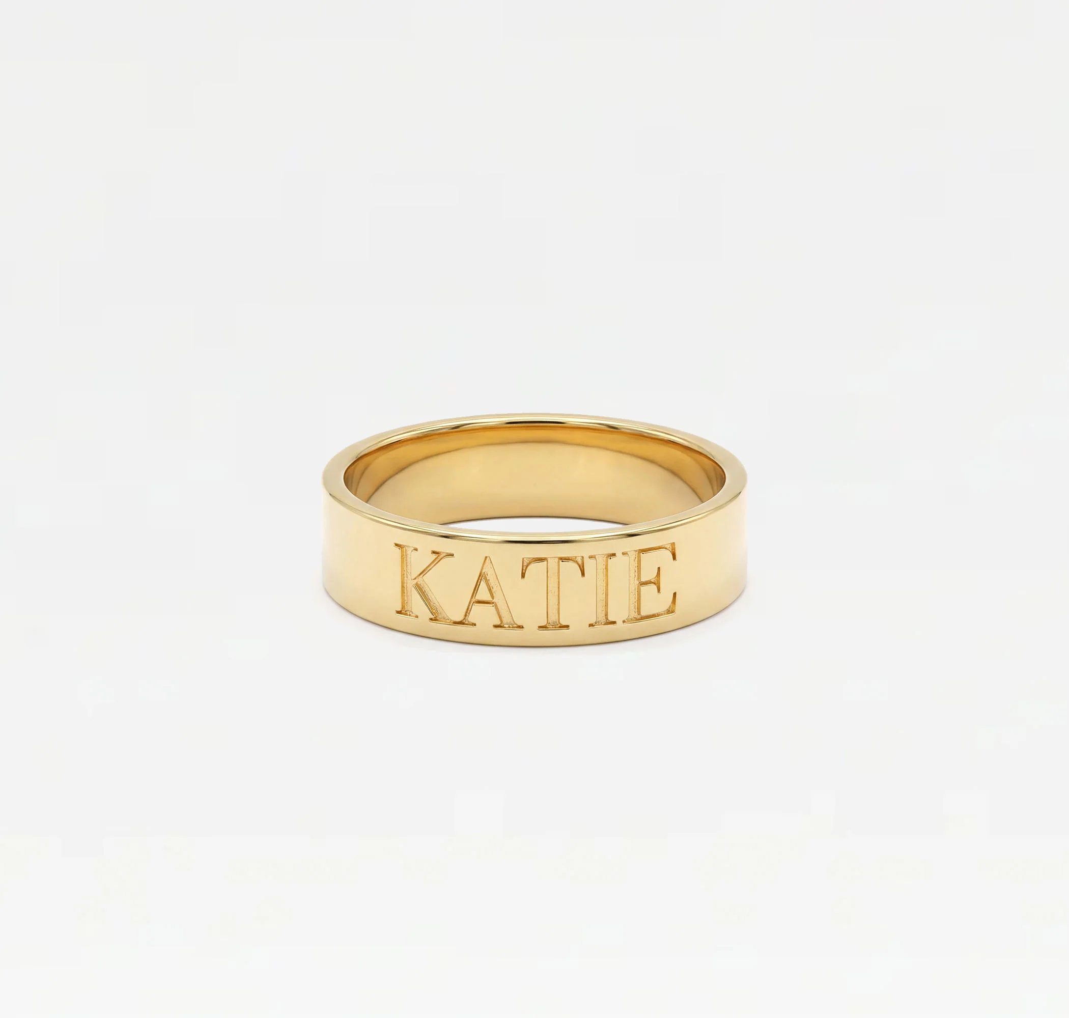 The Embossed Name Ring