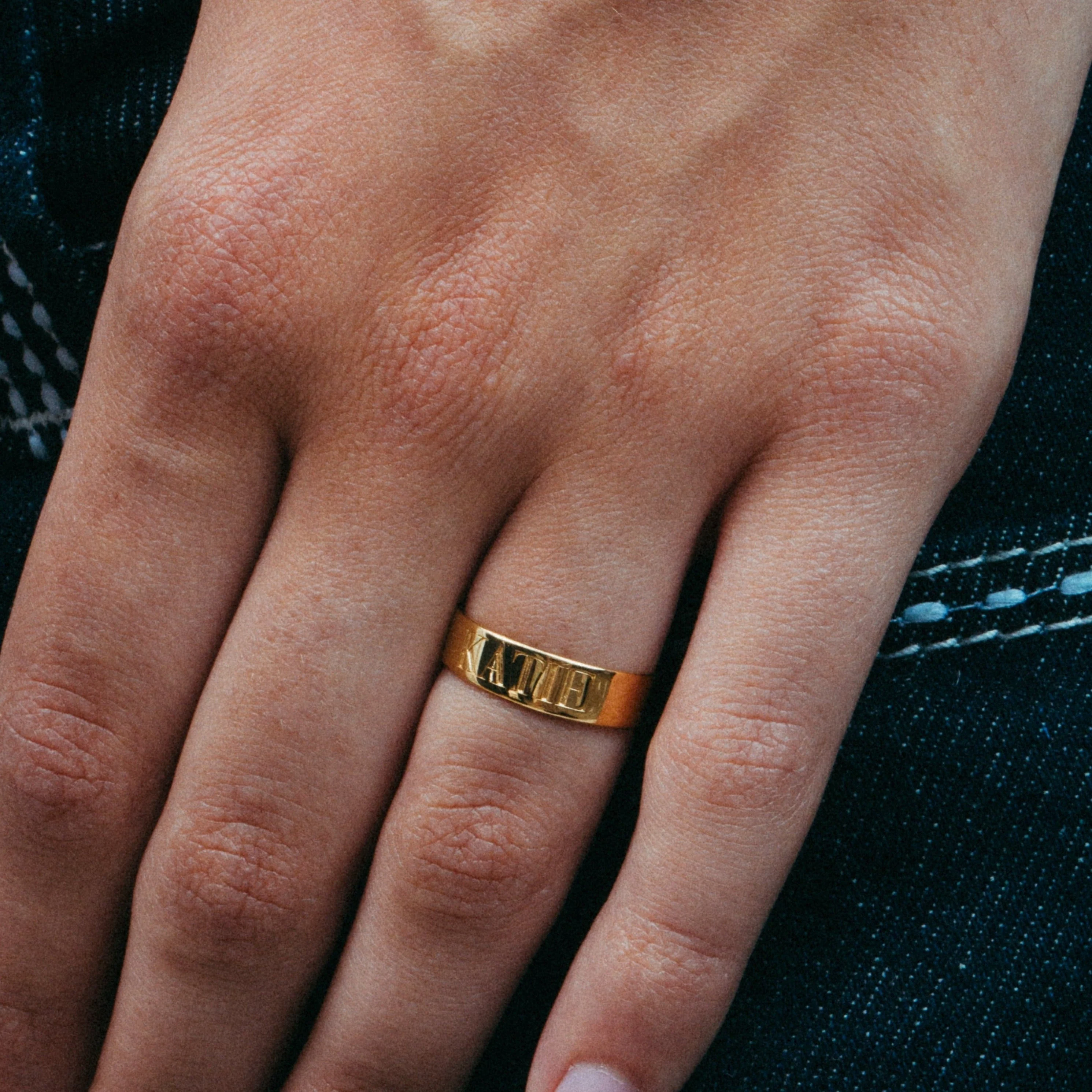 The Embossed Name Ring - Image 4