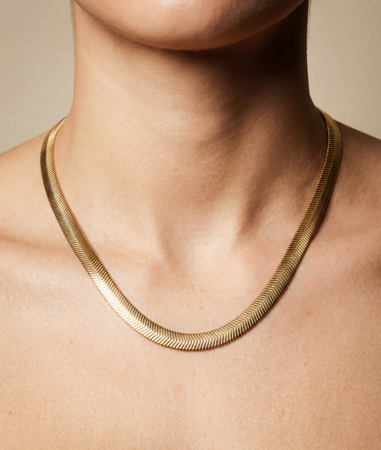 The Flat Cobra Chain Necklace - Image 2