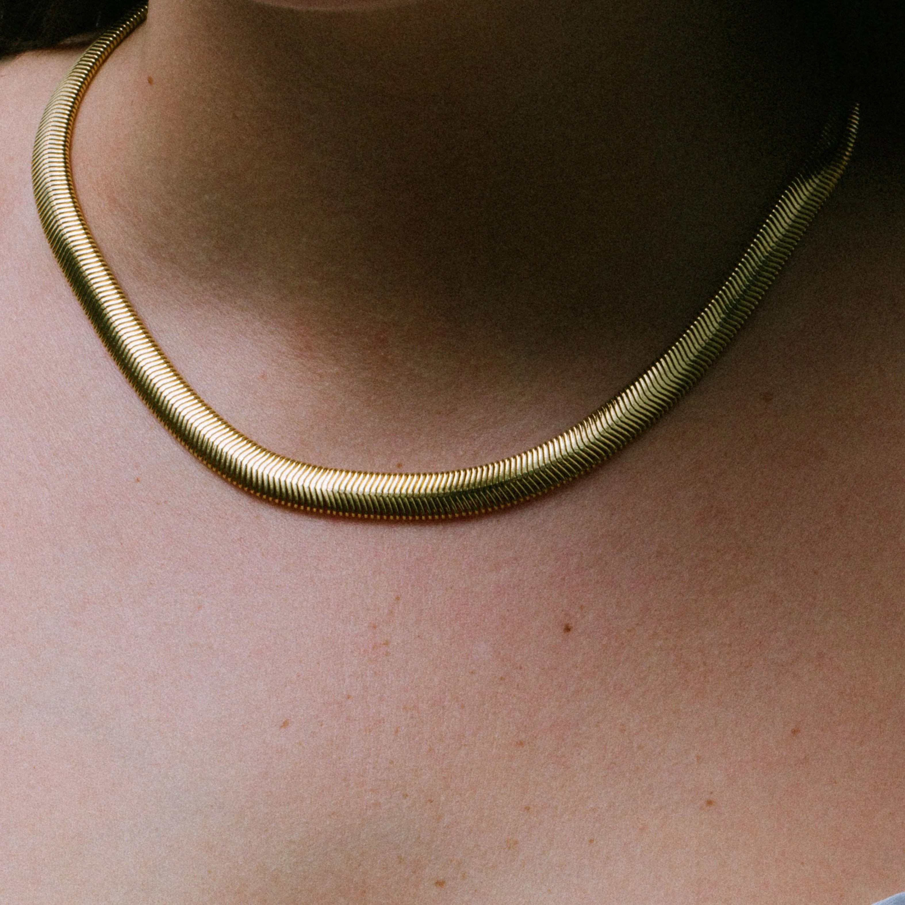 The Flat Cobra Chain Necklace - Image 3