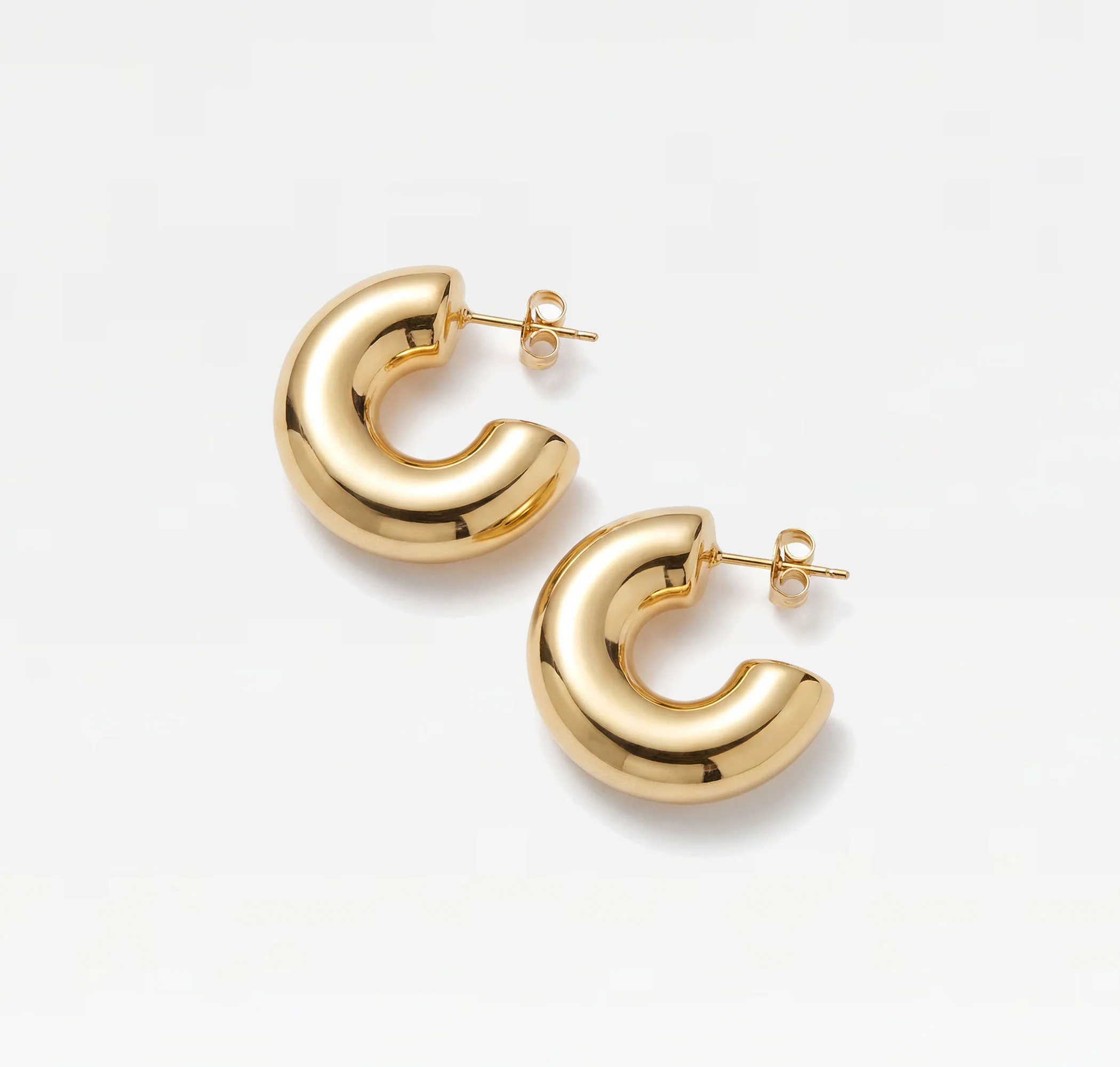 The Gold Mezzo Hoops