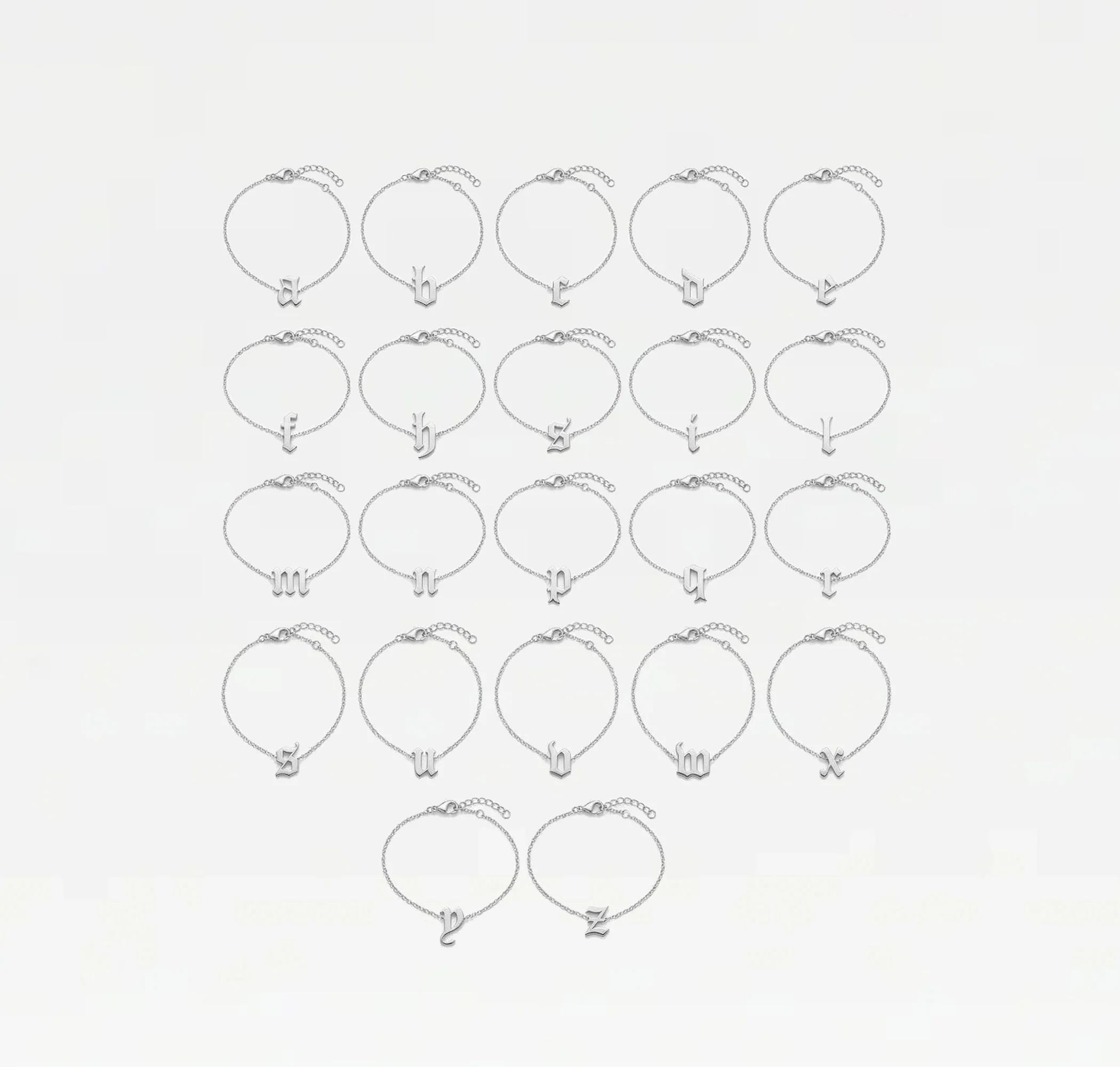 The Gothic Letter Bracelet - Image 4