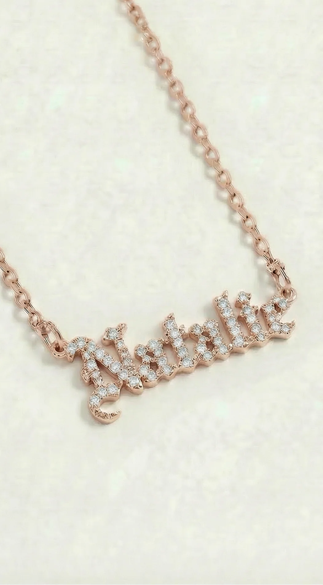 The Gothic Nameplate Necklace - Image 10