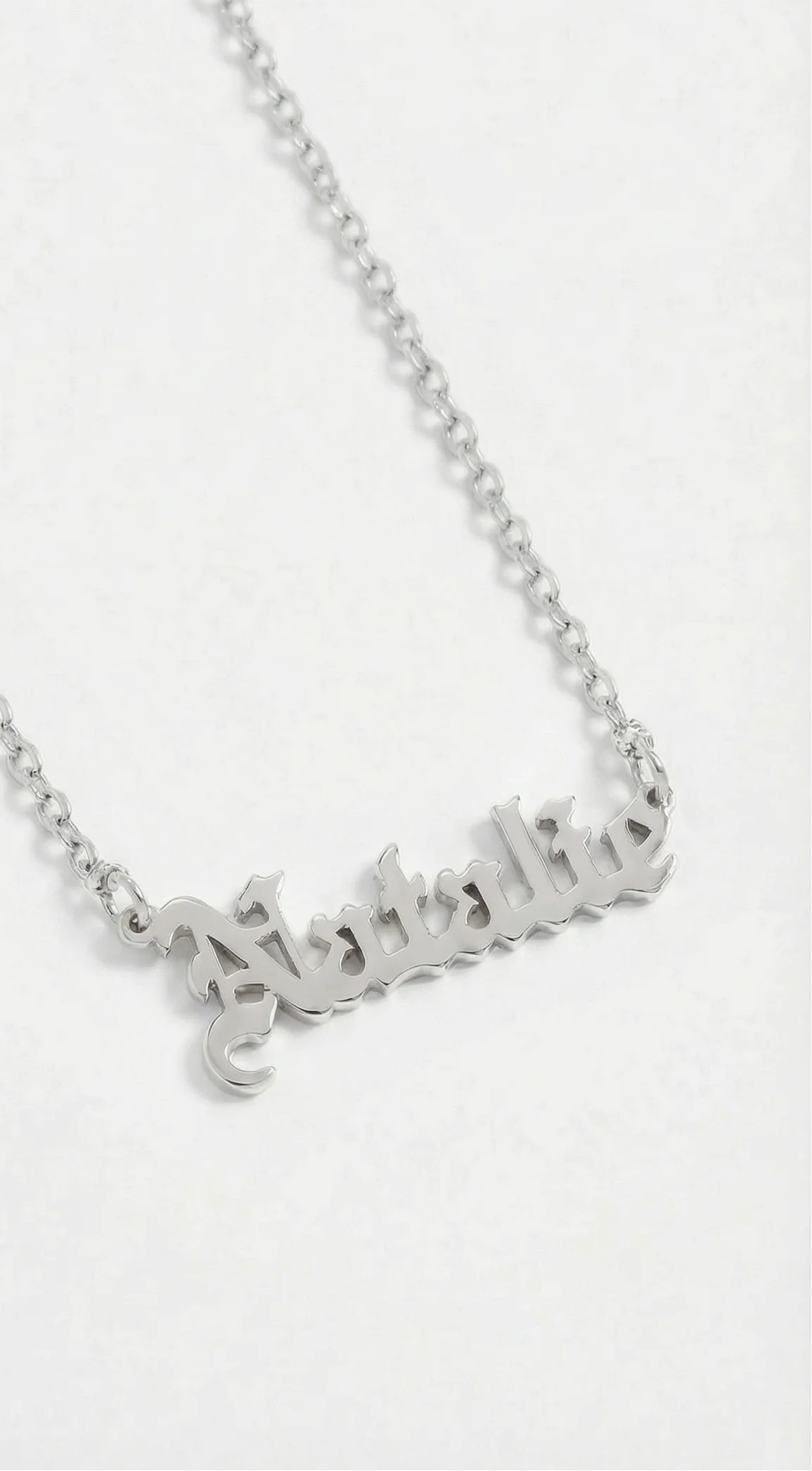 The Gothic Nameplate Necklace - Image 6