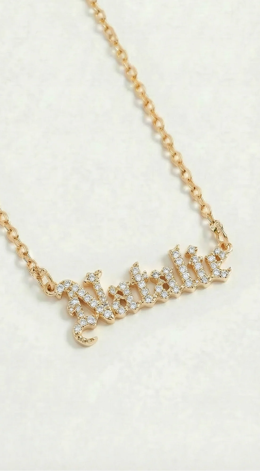 The Gothic Nameplate Necklace - Image 8