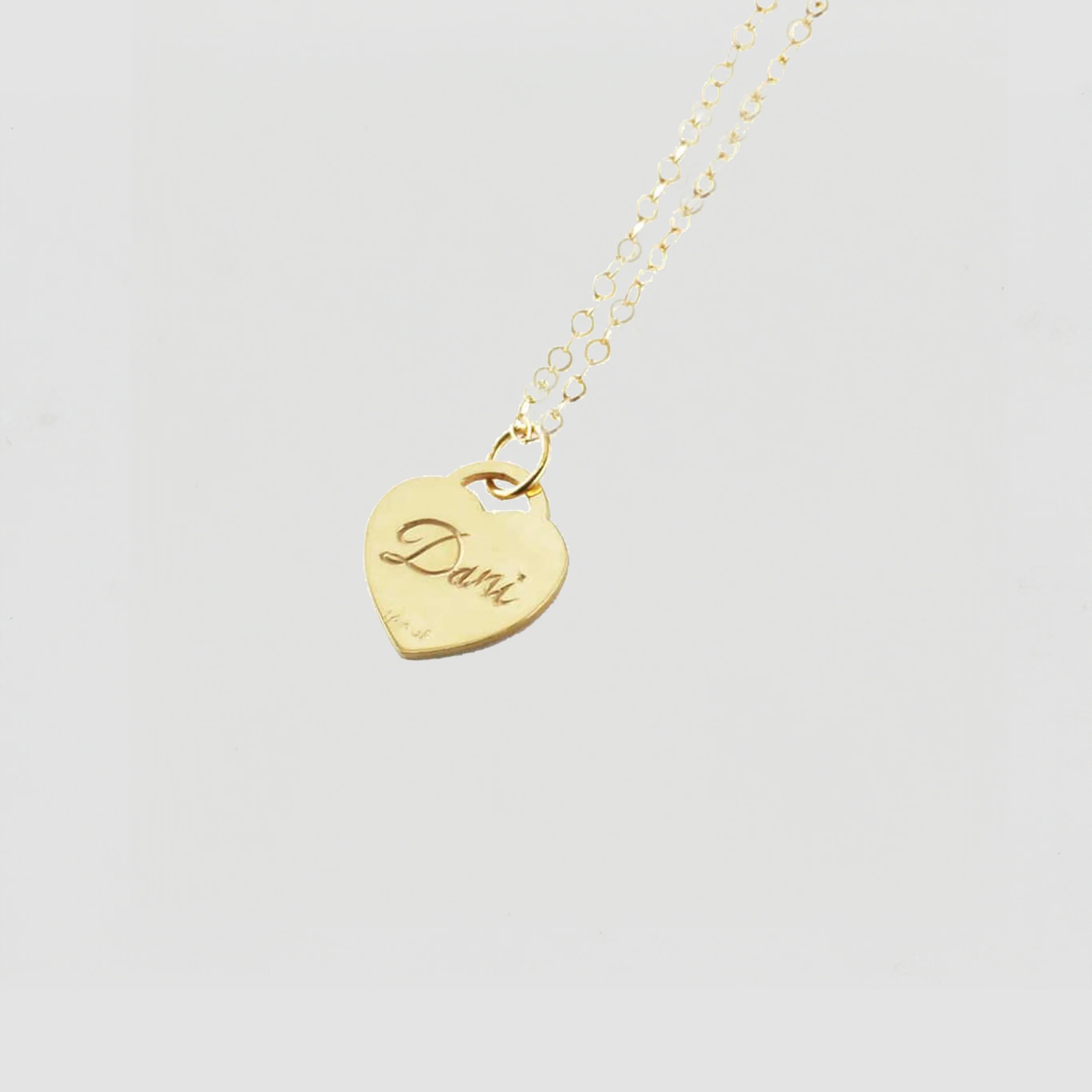 The Hand Engraved Heart Pendant Necklace - Image 4