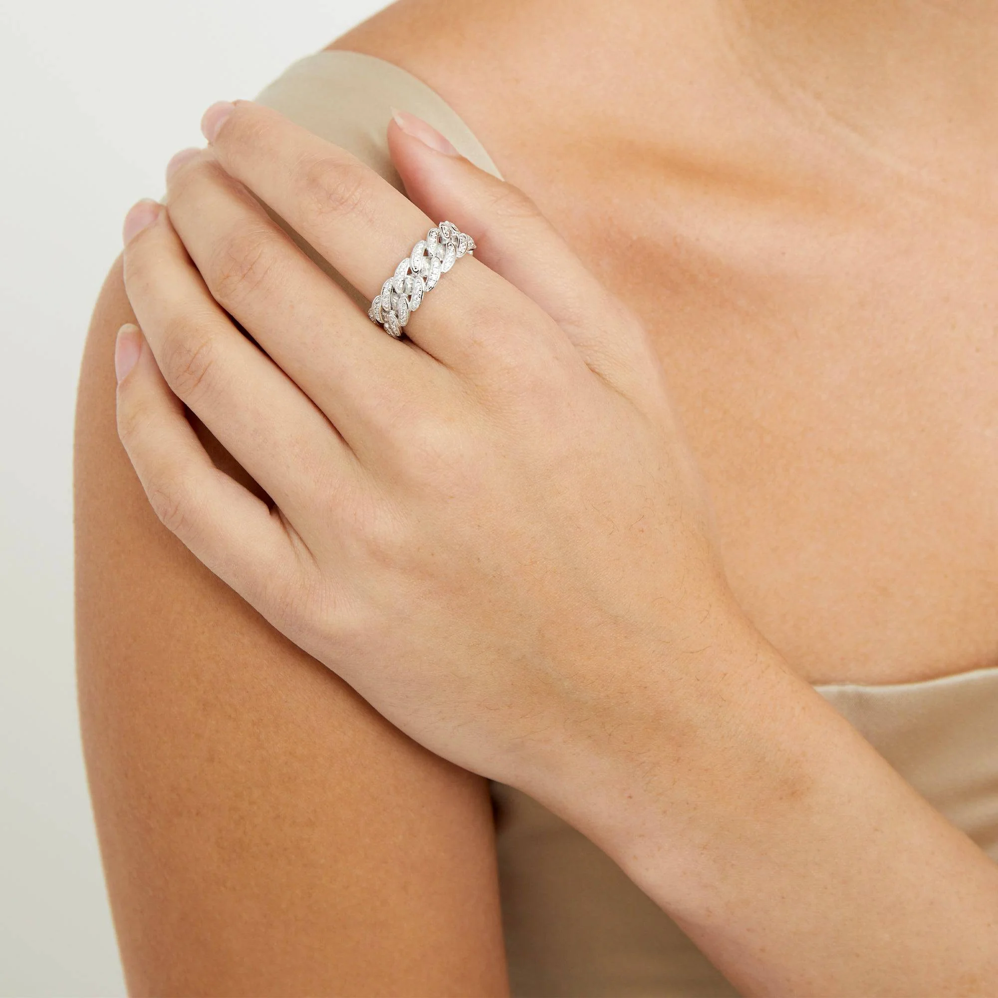 The Iced Out Cuban Link ii Ring - Image 4