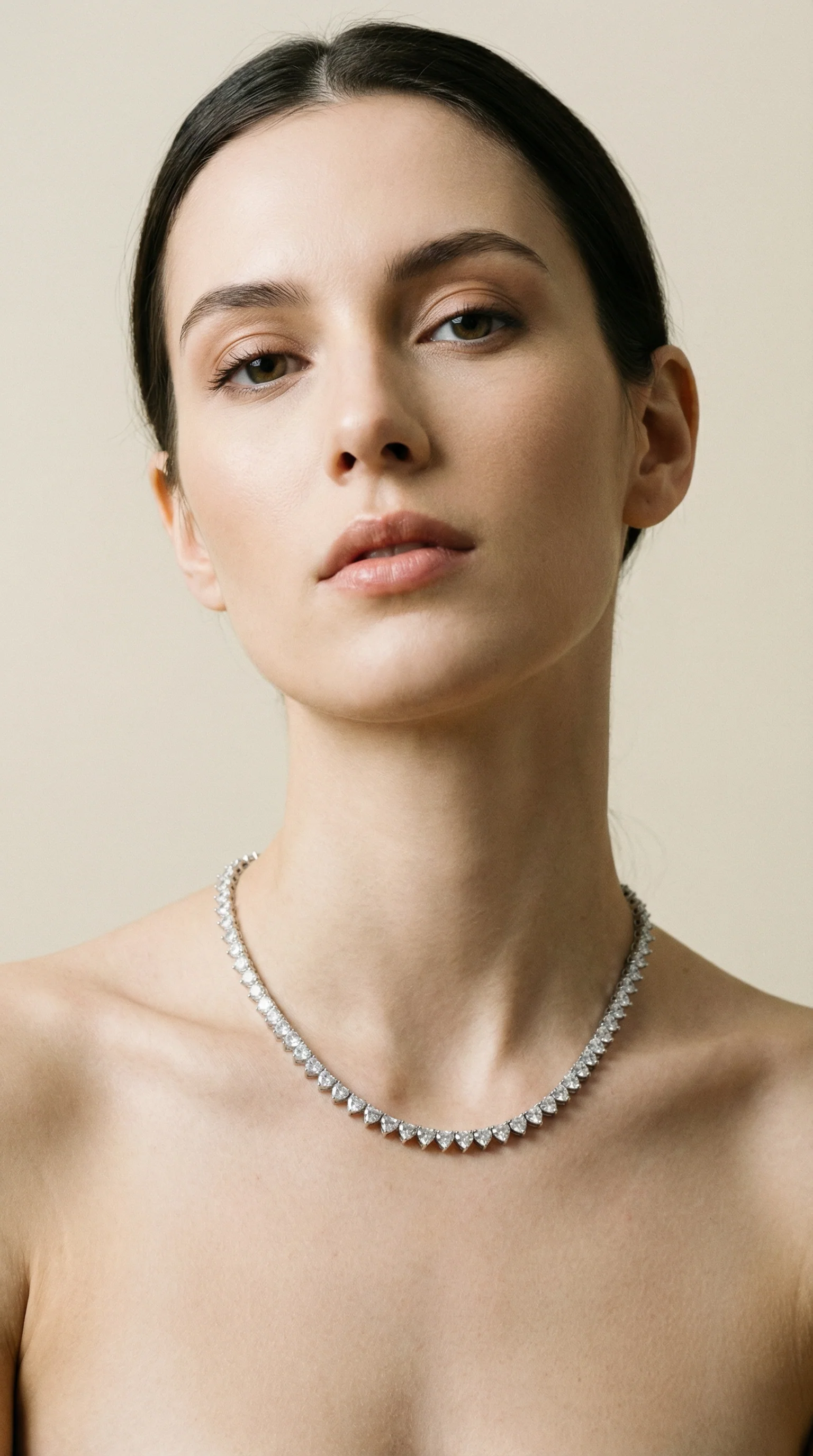 The Iced Out Heart Tennis Necklace - Image 3