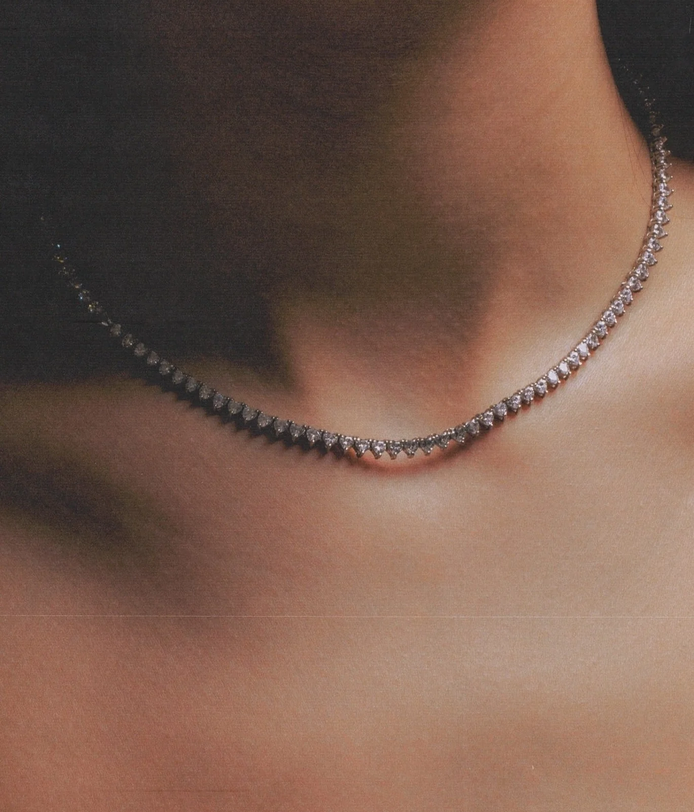 The Iced Out Heart Tennis Necklace - Image 7