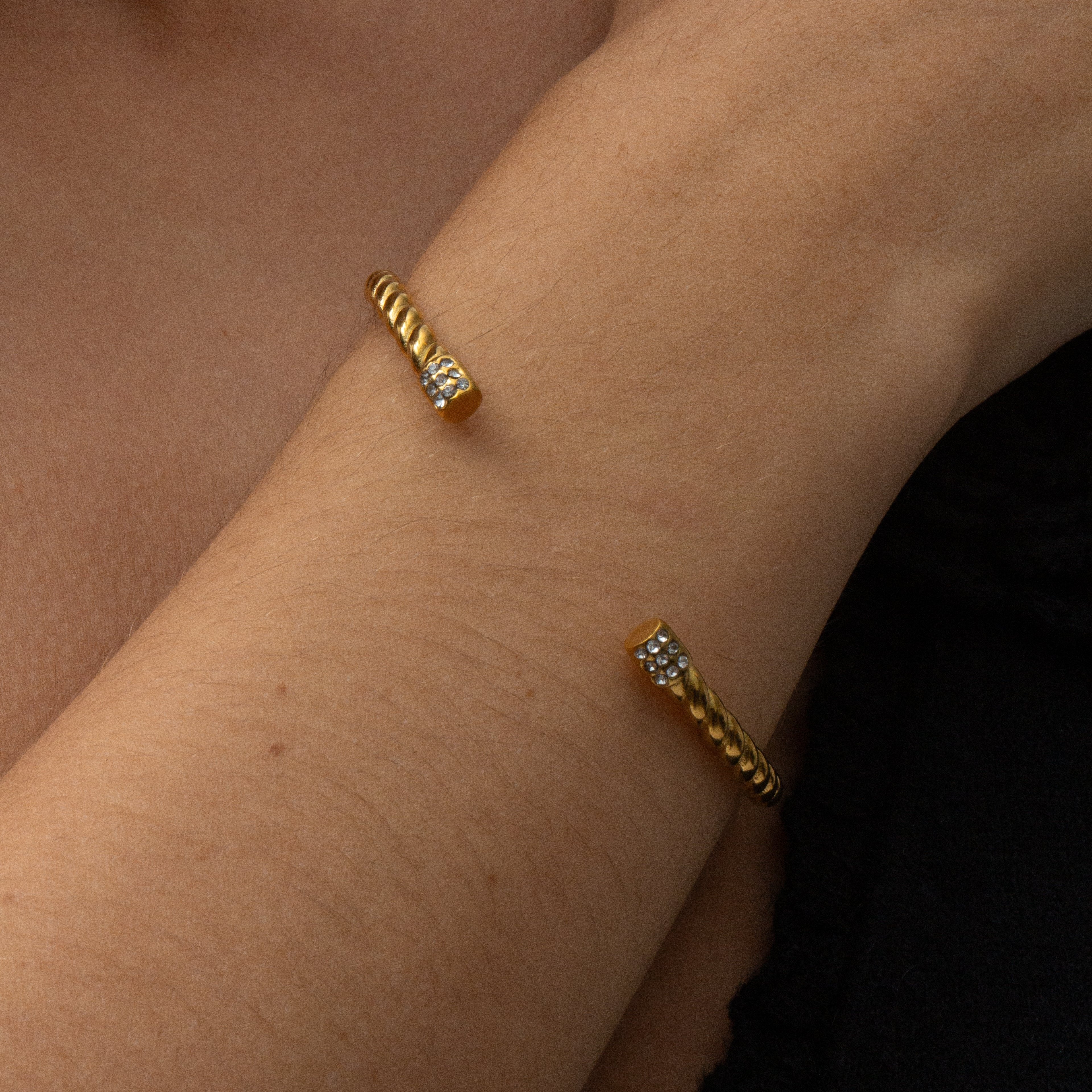 The Iced Out Rope Bangle - Image 3