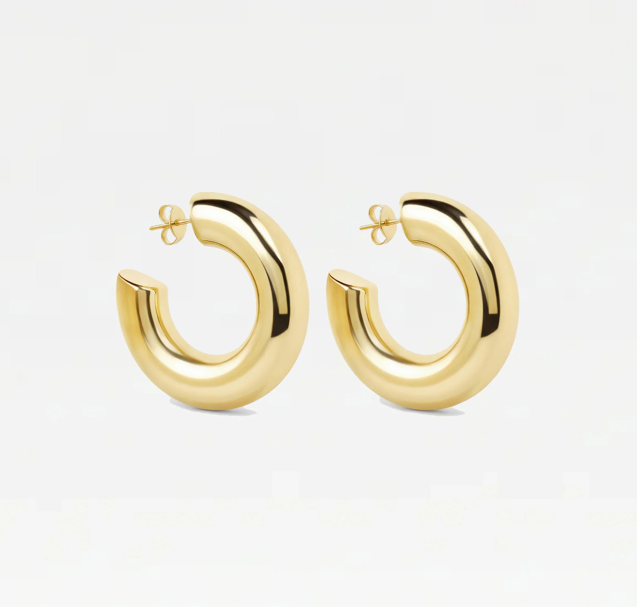 The Large Gold Hailey Hoops