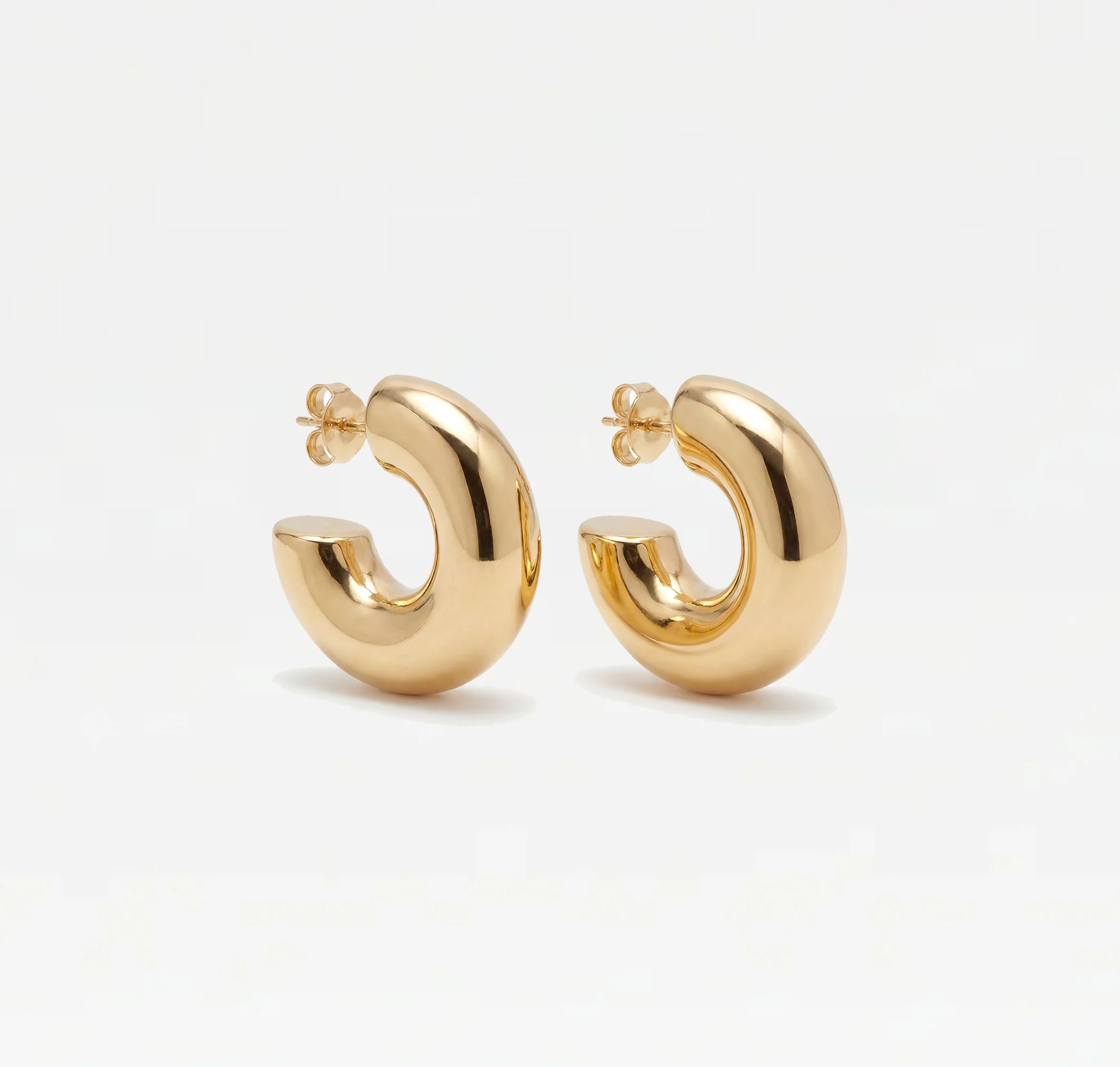 The Medium Gold Hailey Hoops