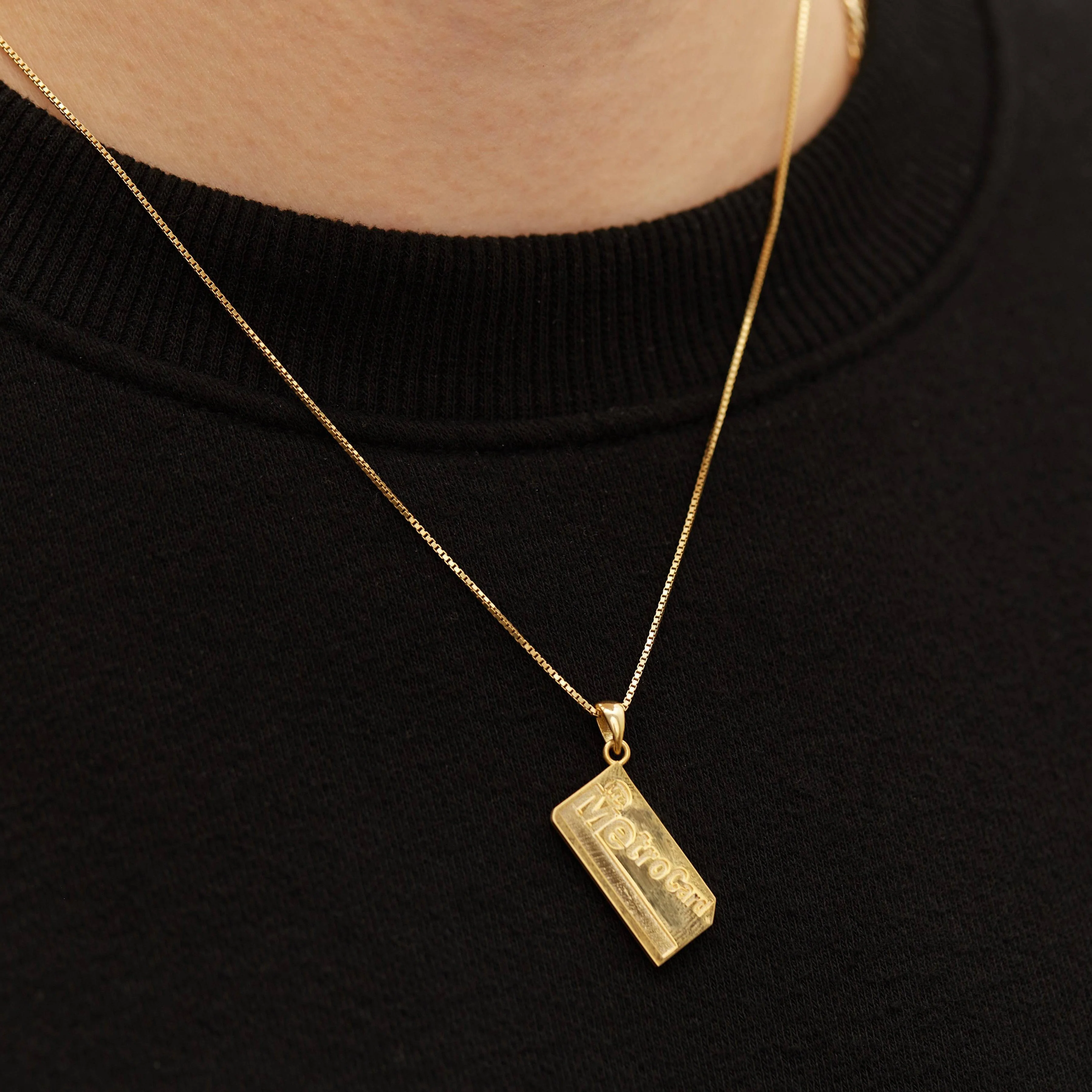 The Metro Card Pendant Necklace - Image 2