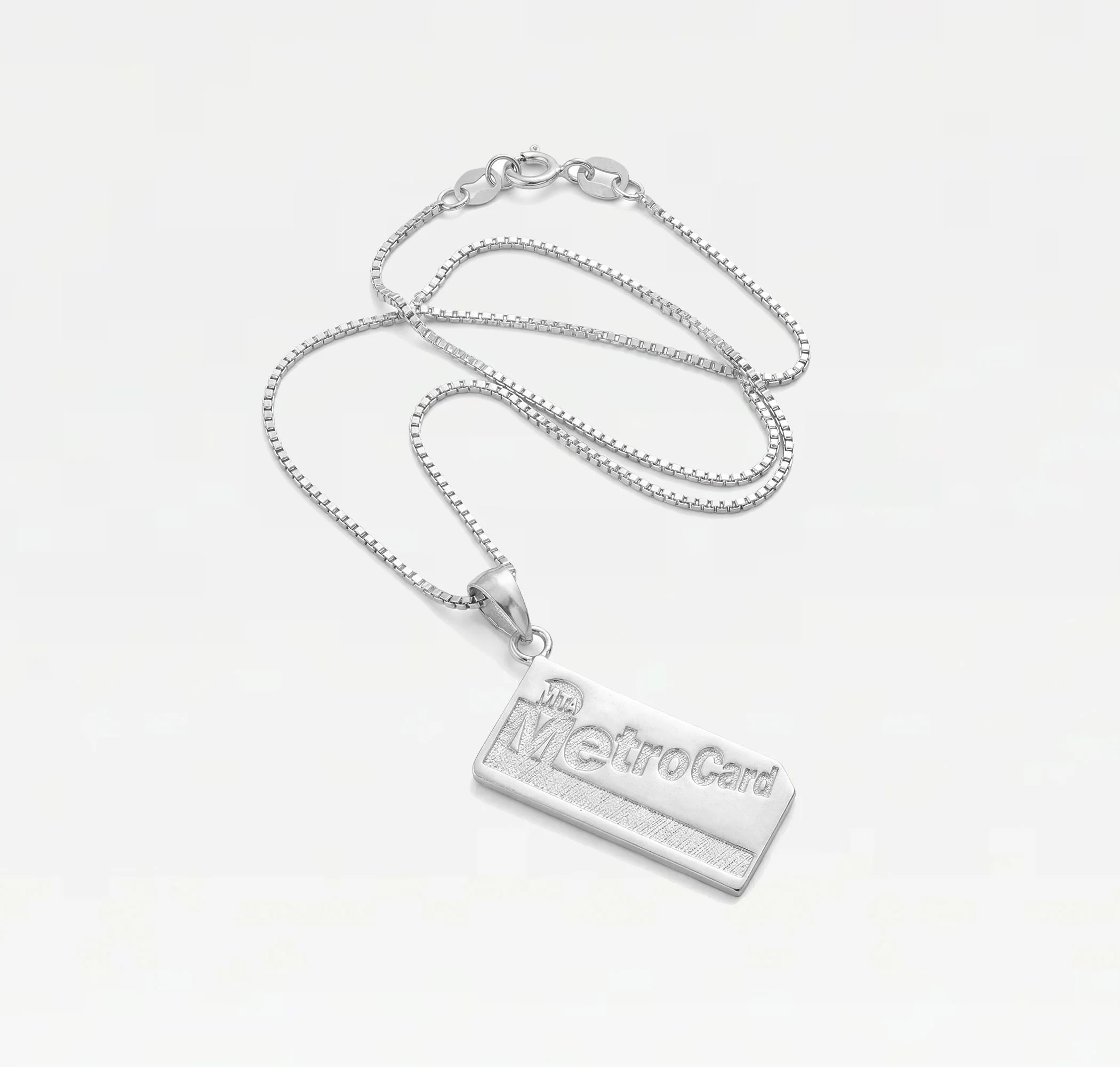 The Metro Card Pendant Necklace - Image 3