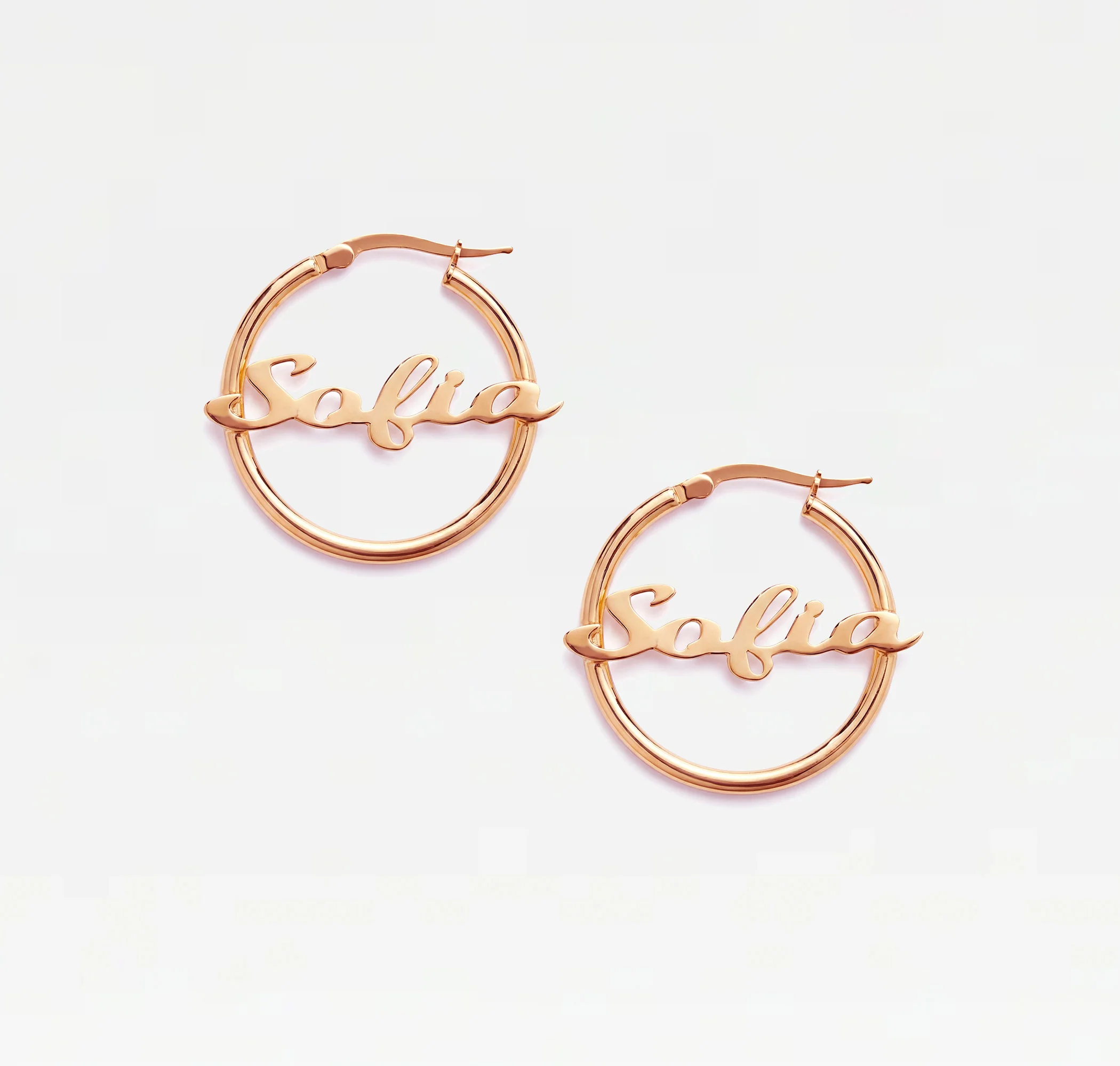 The Mini Script Nameplate Hoops - Image 4