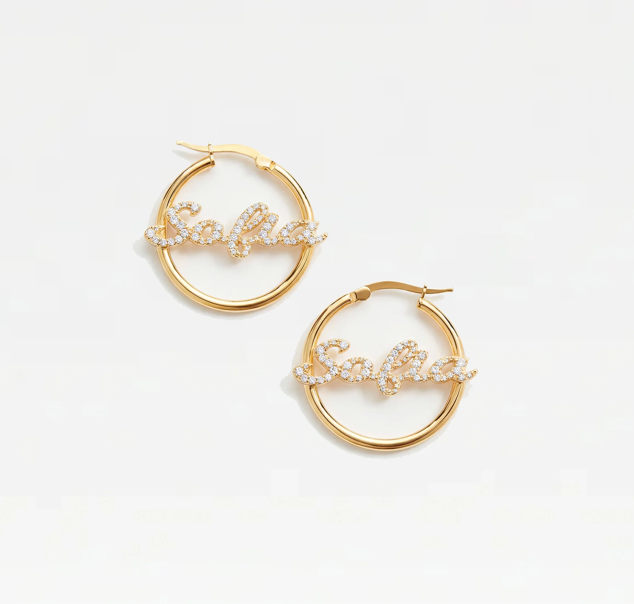 The Mini Script Nameplate Hoops - Image 6