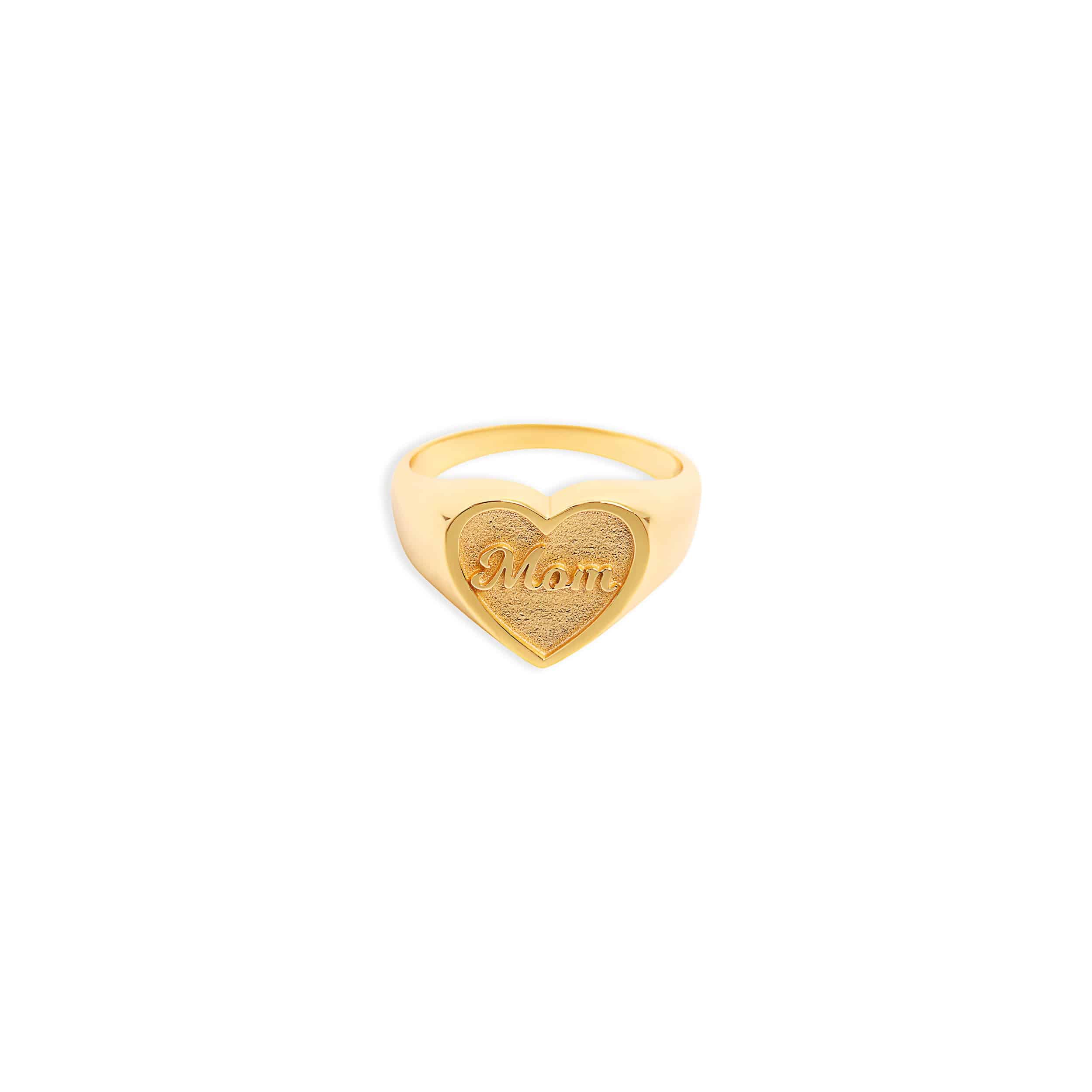 The Mom Heart Signet Ring - Image 5