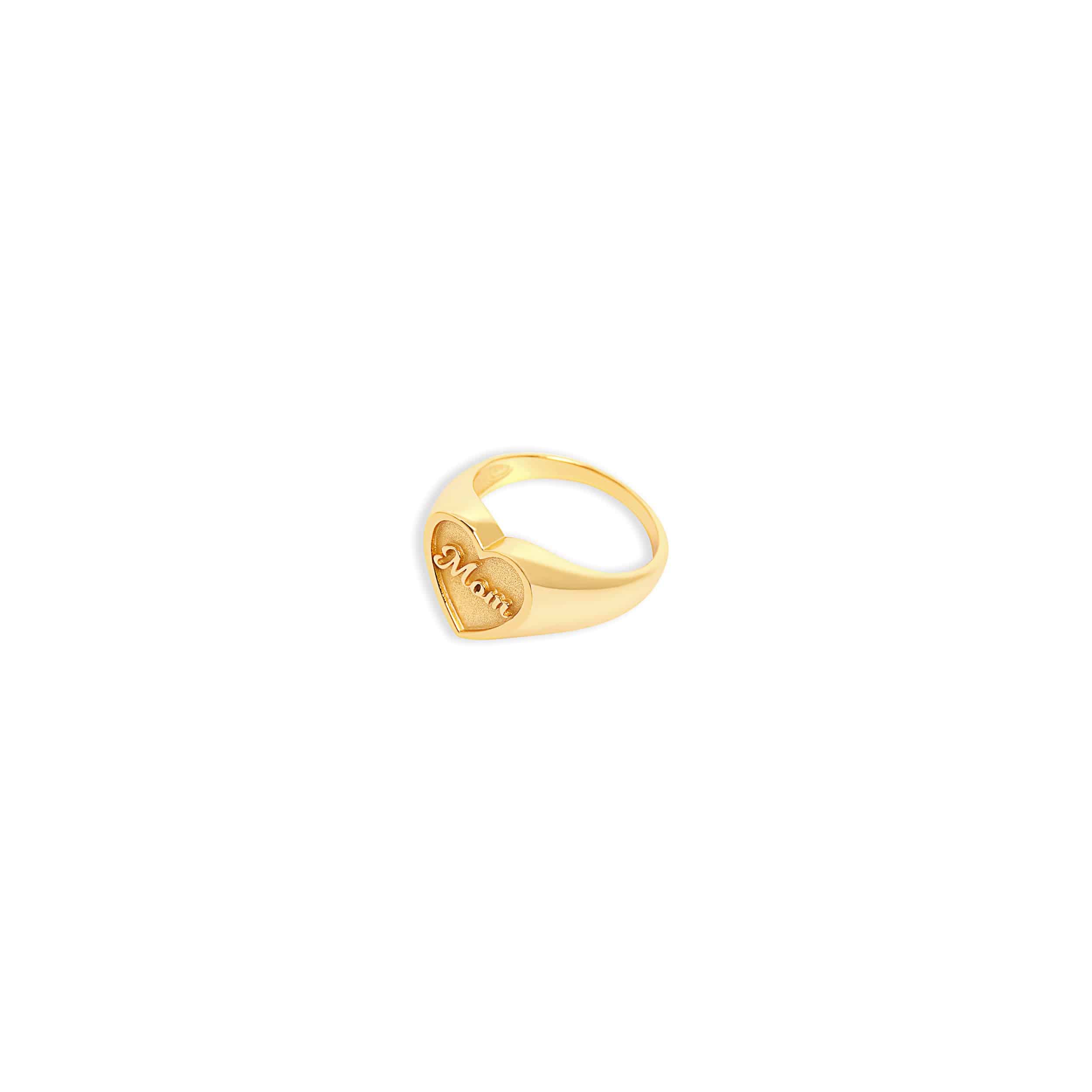 The Mom Heart Signet Ring - Image 6