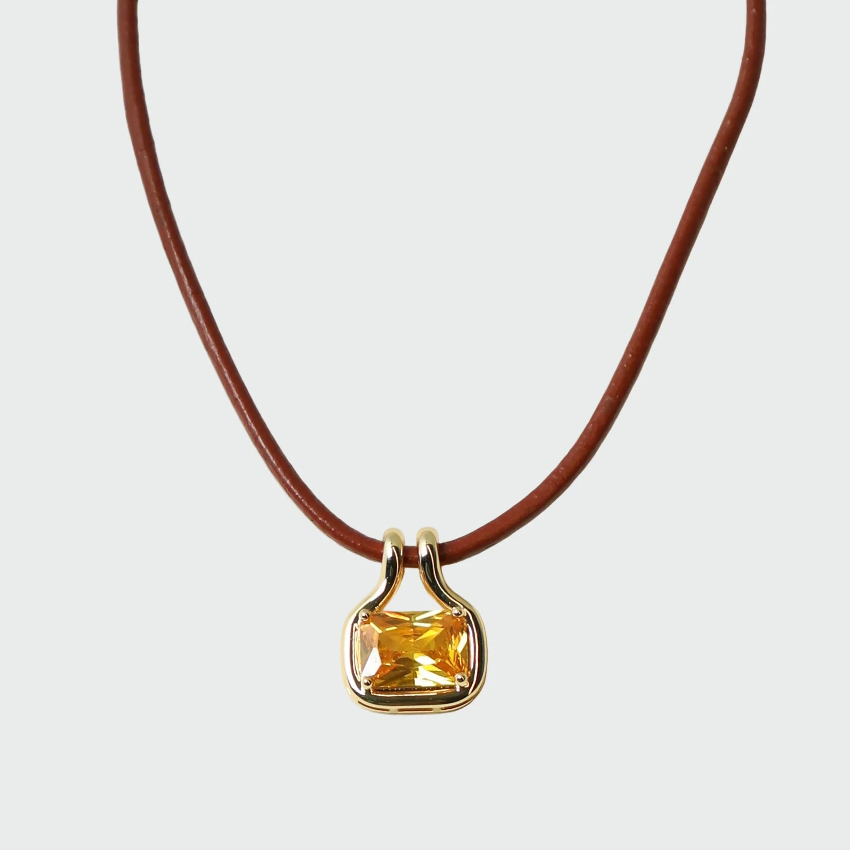 THE NAIA CITRINE PENDANT NECKLACE - Image 6