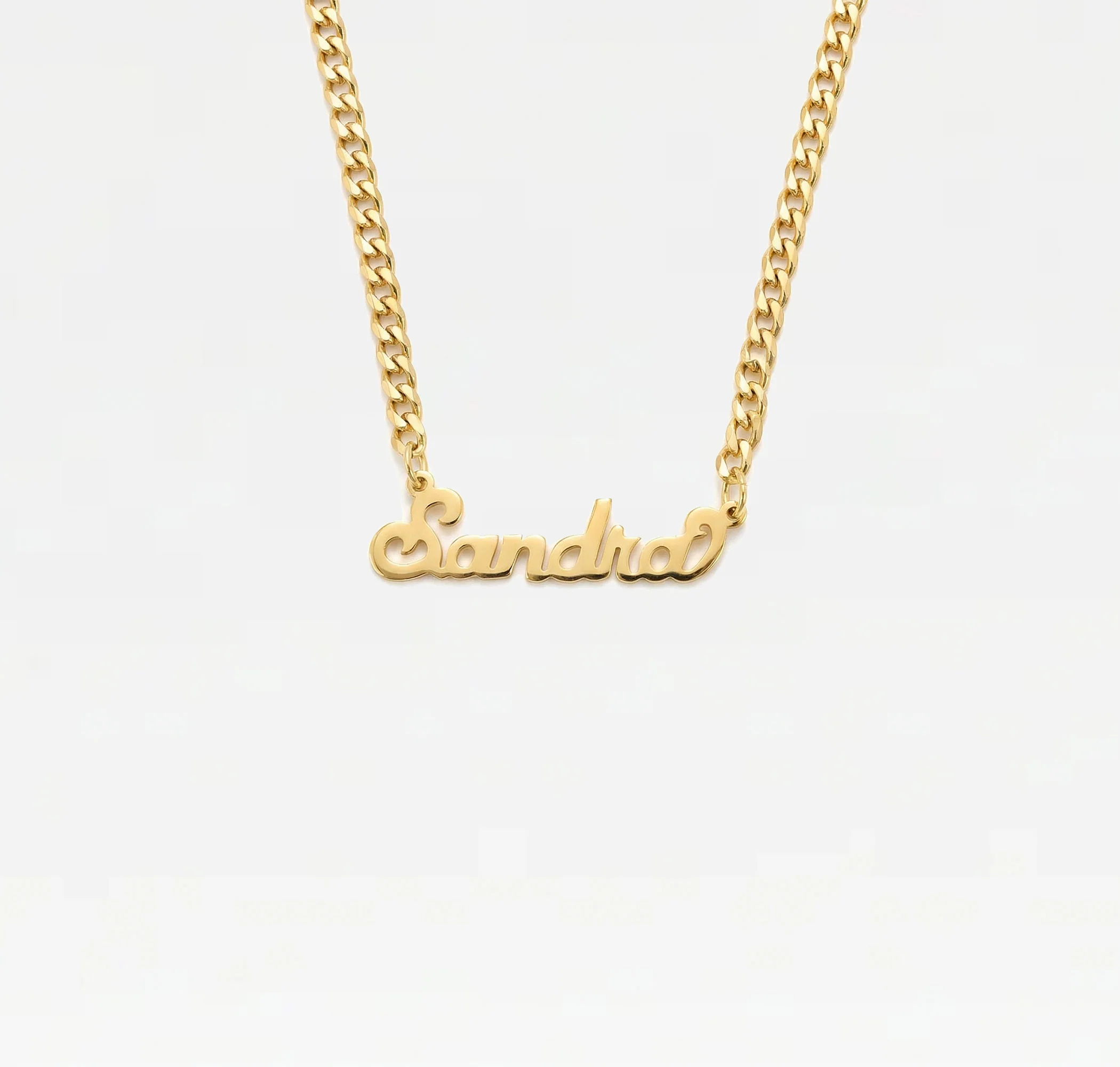 The Nameplate Necklace Curb Chain