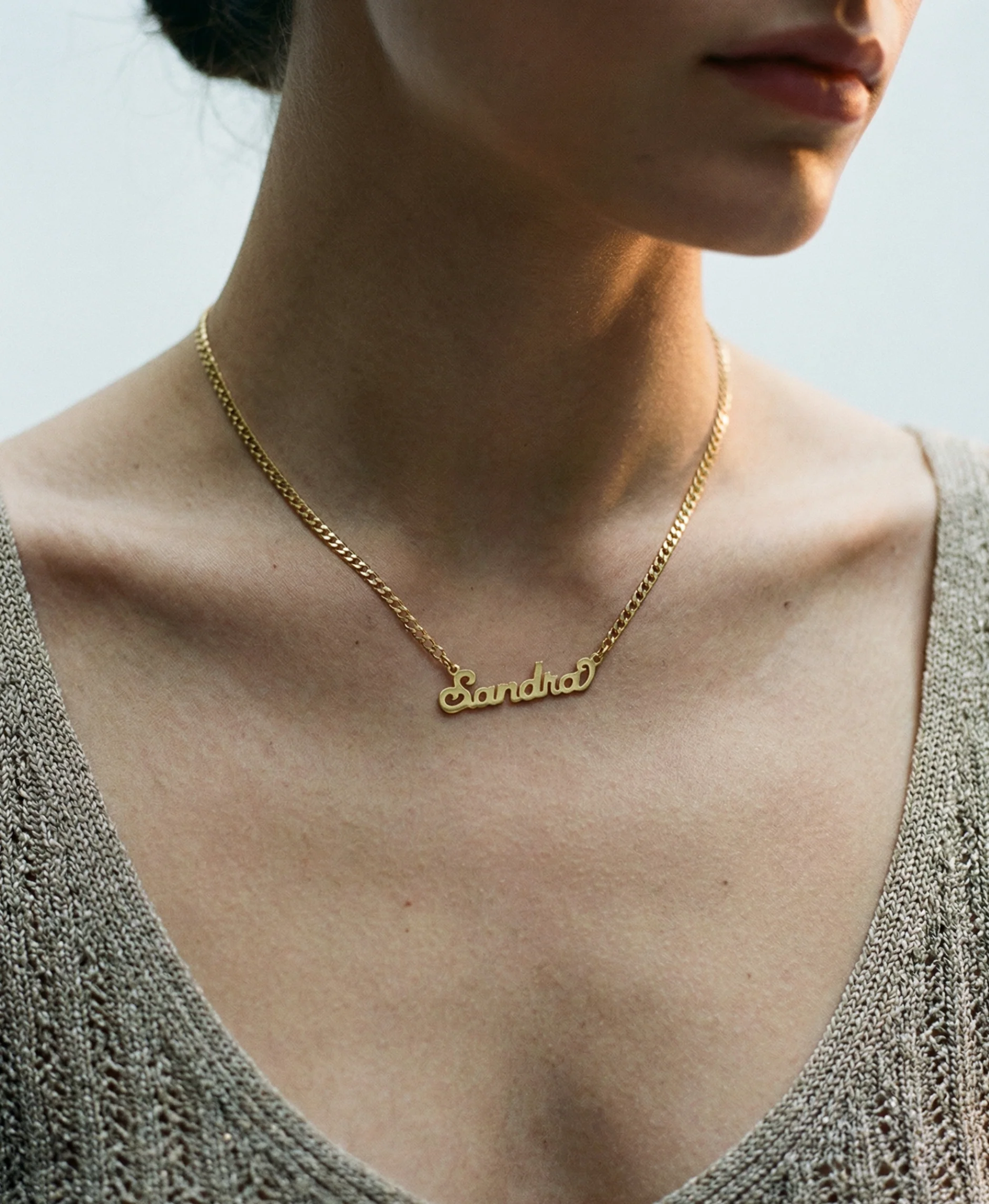 The Nameplate Necklace Curb Chain - Image 2