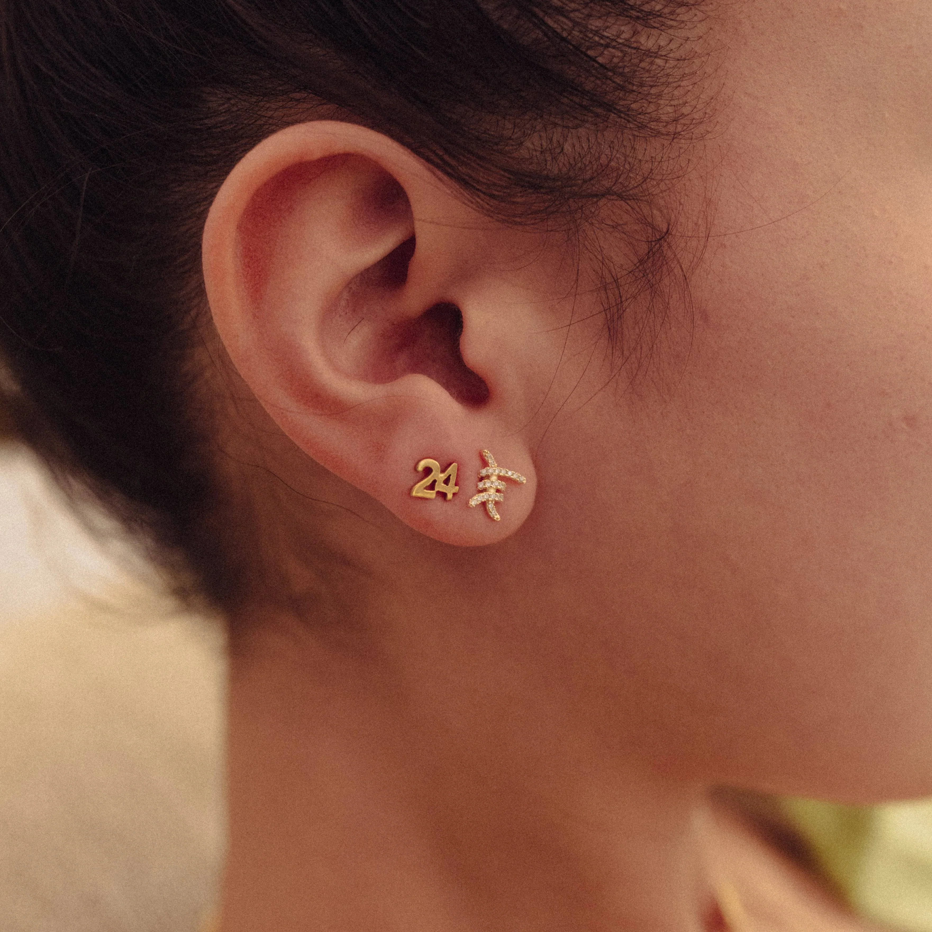 The Number Stud Earring - Image 2
