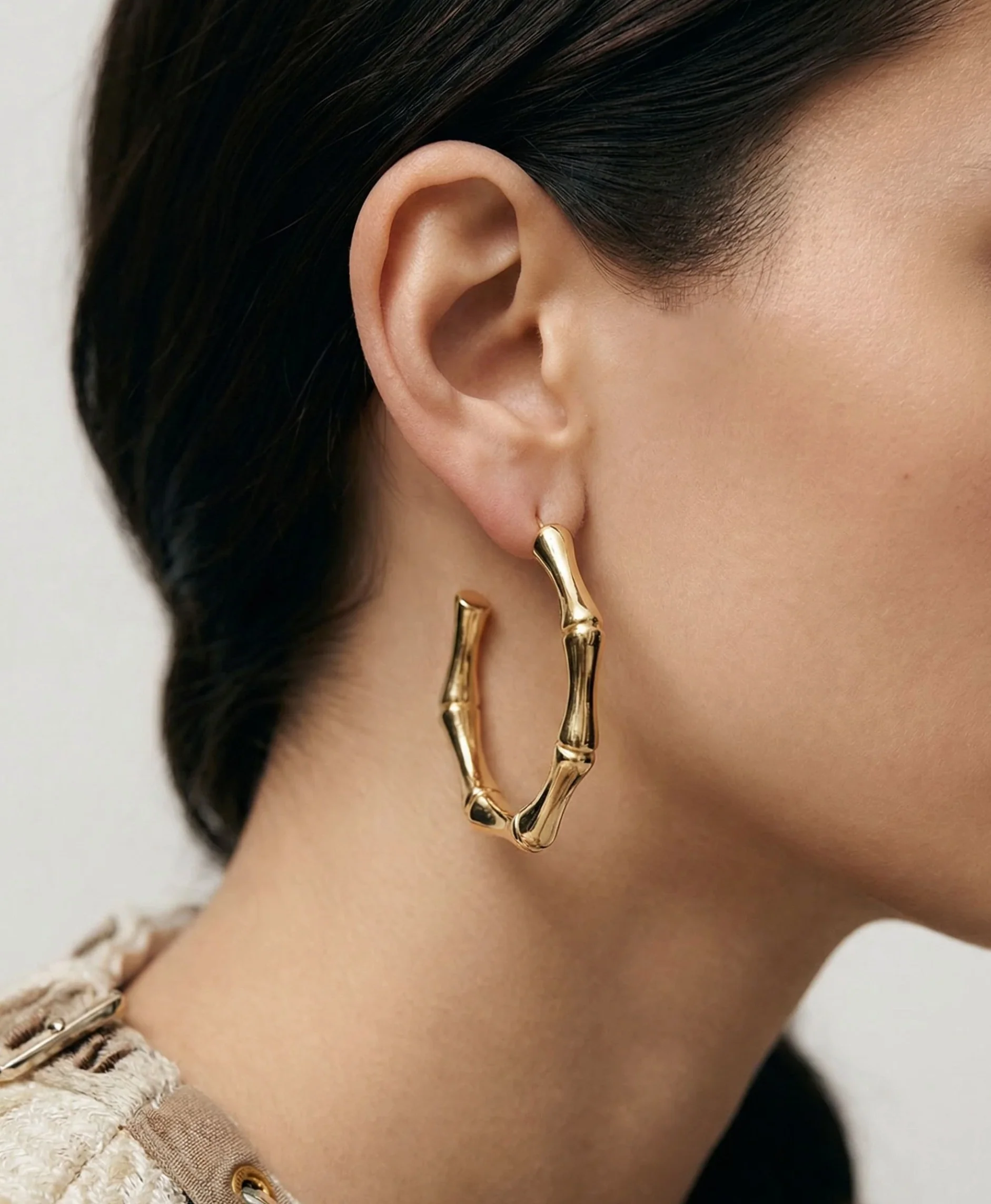 THE OPEN BAMBOO EARRINGS - Image 2