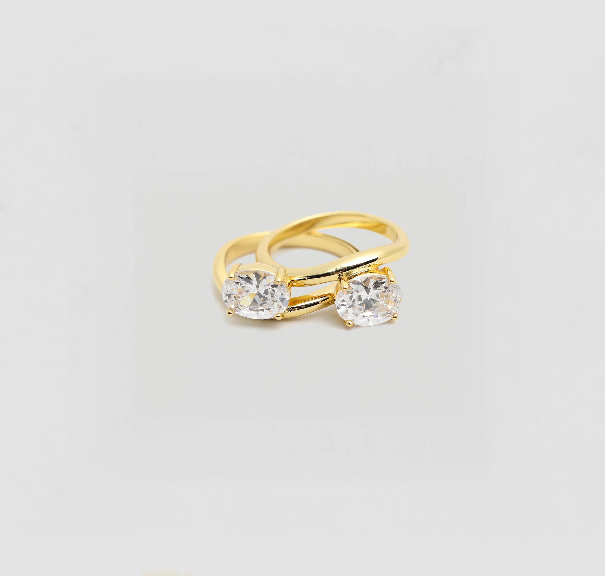 The Oval Stone Ring (Set of 2) - Image 7